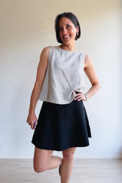 Falakka linnen top beige