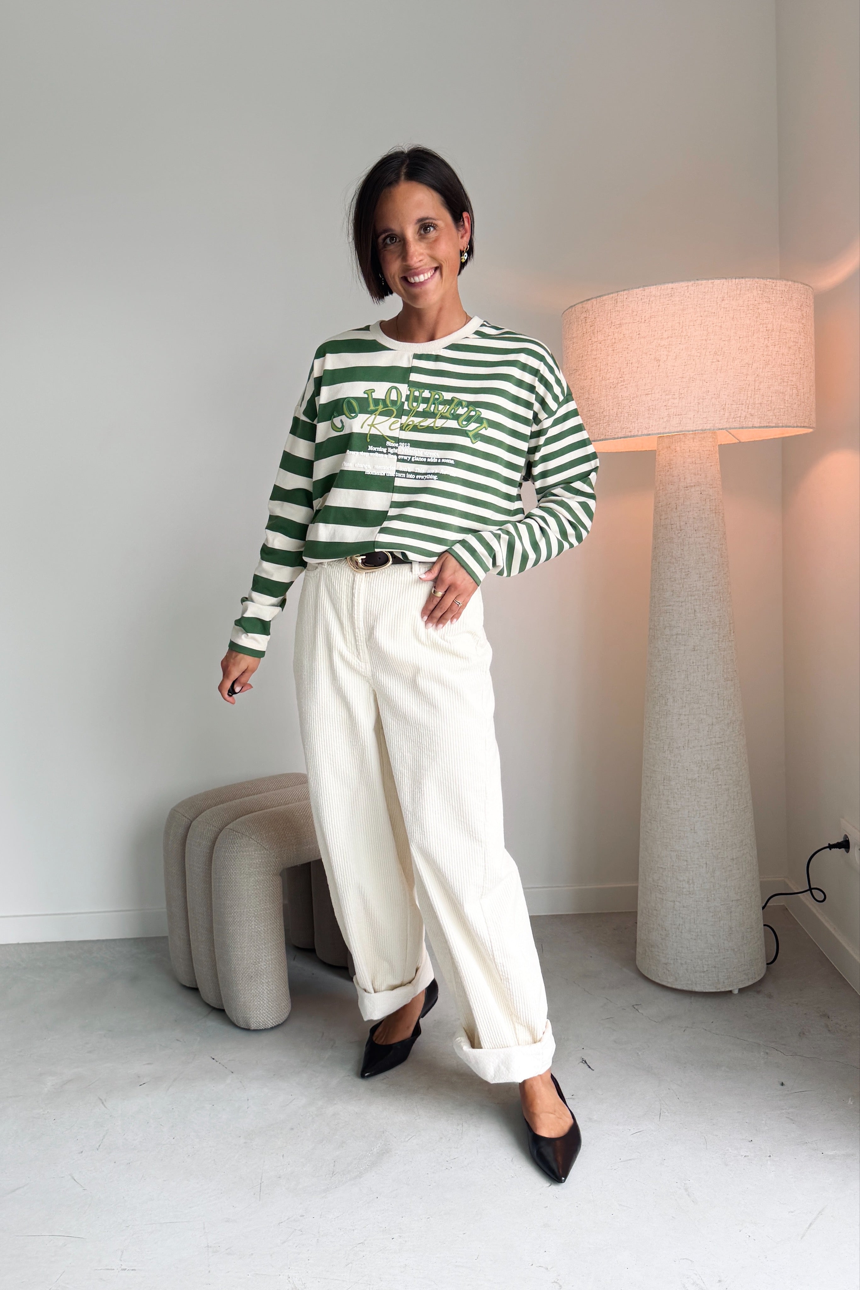 Tonal longsleeve groen