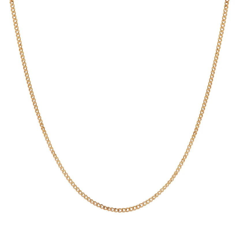 Plain necklace gold