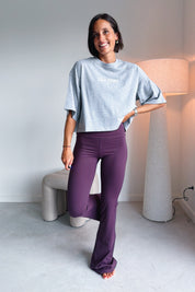 Bruna flared legging Mulberry Wine