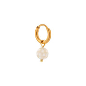 Mother of pearls hoop gold