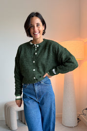 Yara gilet donker groen