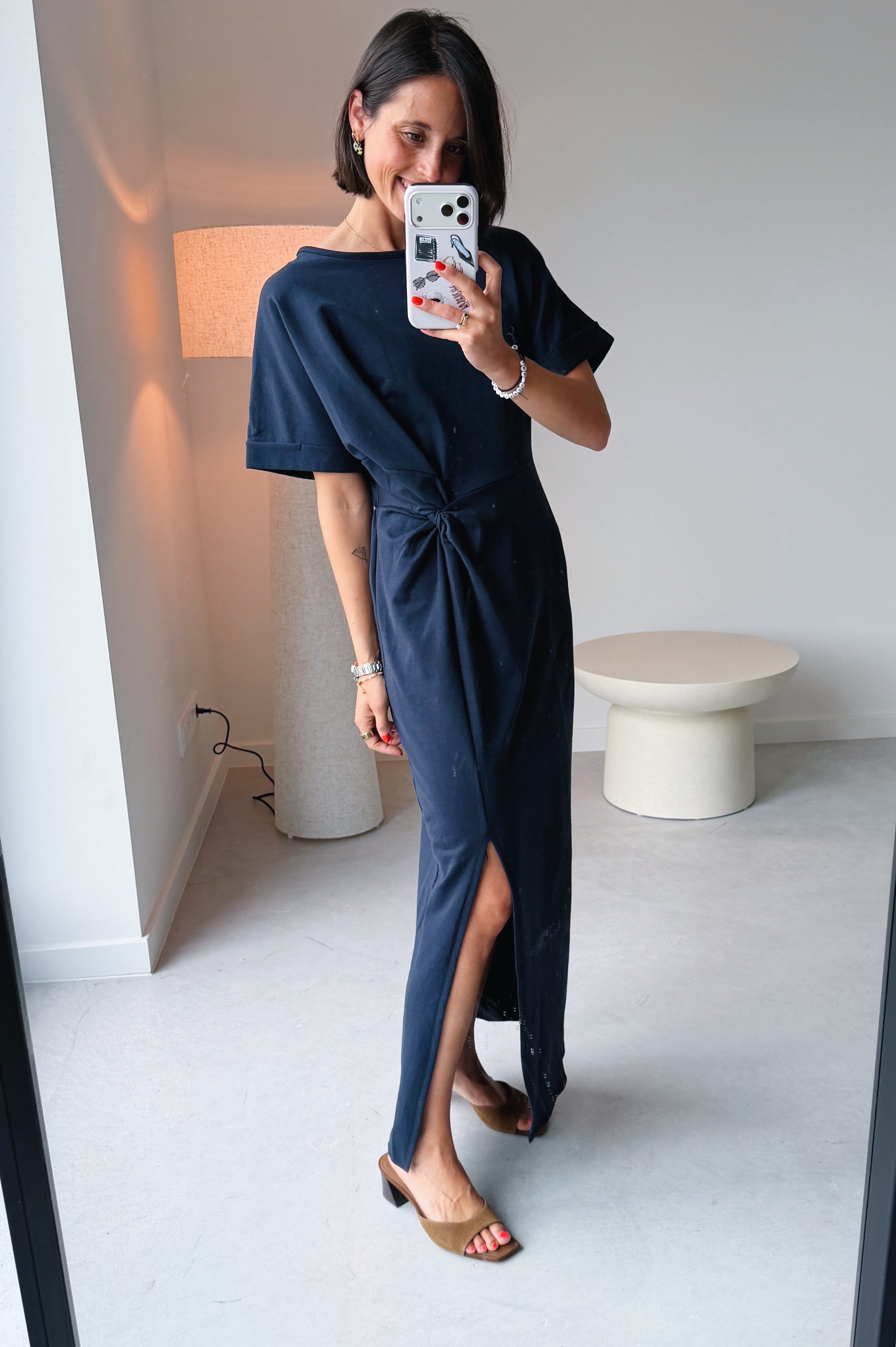Bea jurk navy