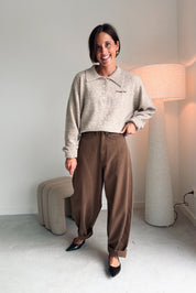 Linsey polo pull beige