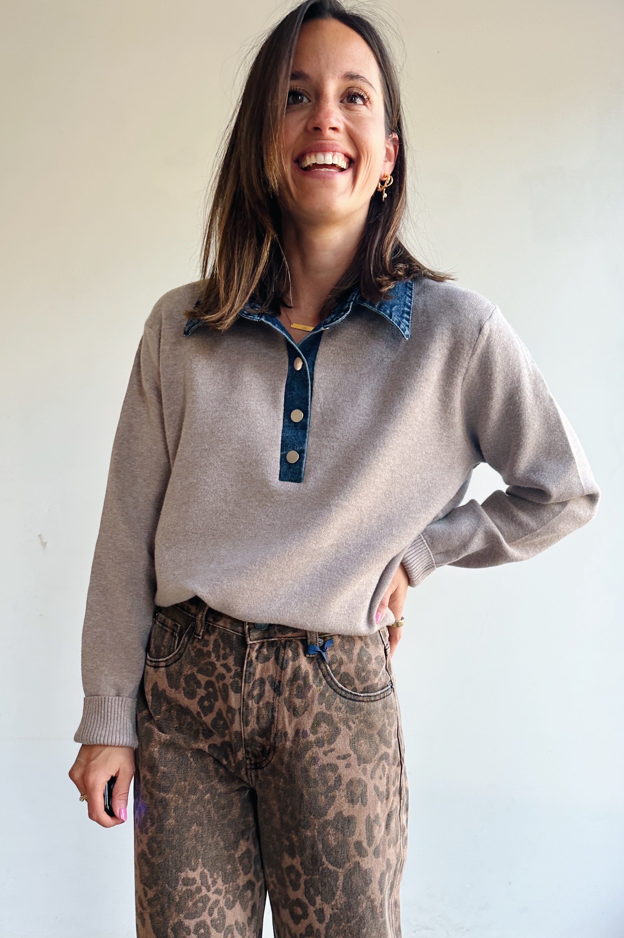 Shira pull beige
