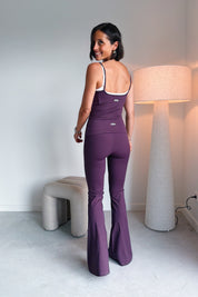 Bruna flared legging Mulberry Wine