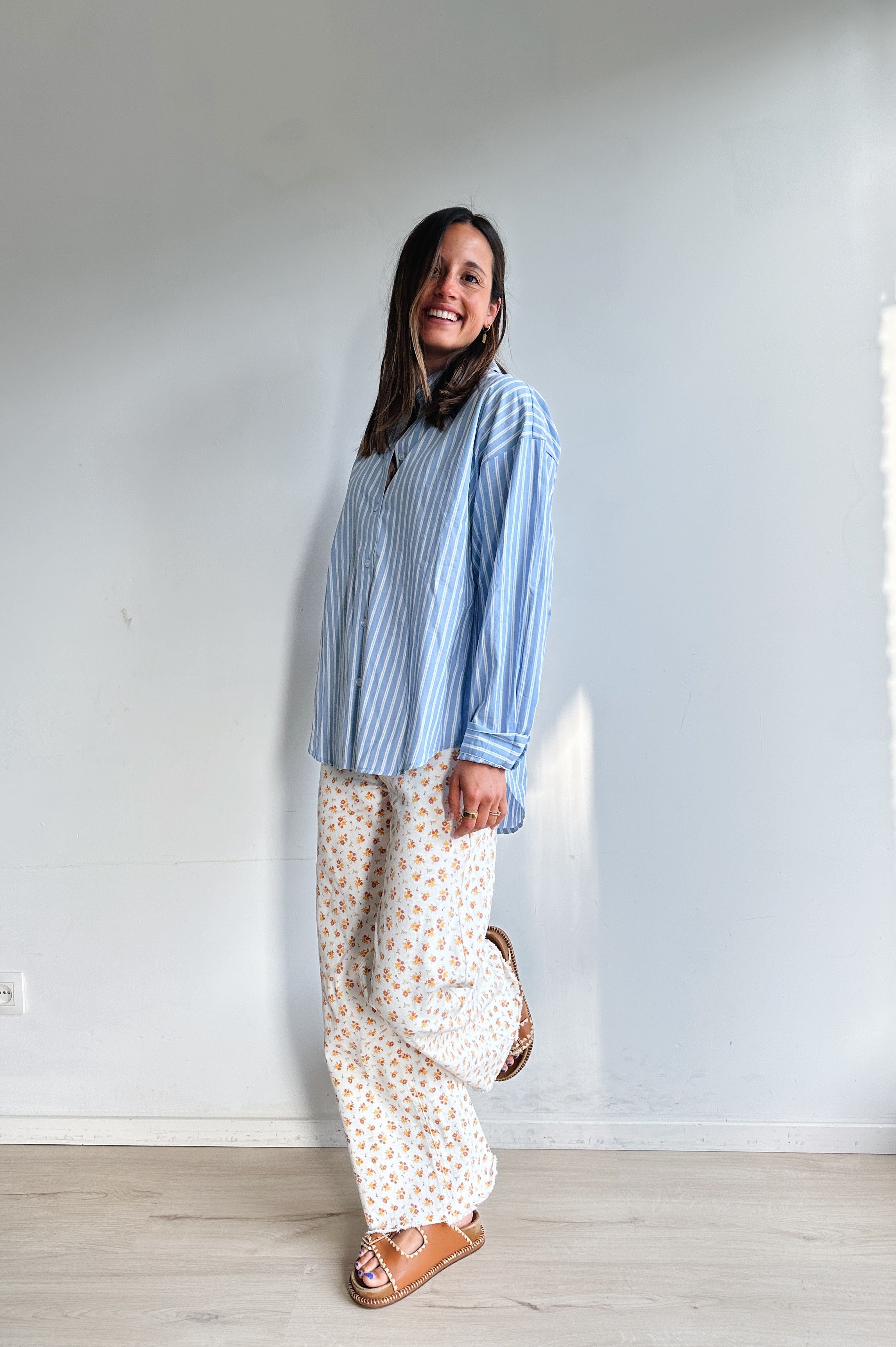 Almira blouse blauw