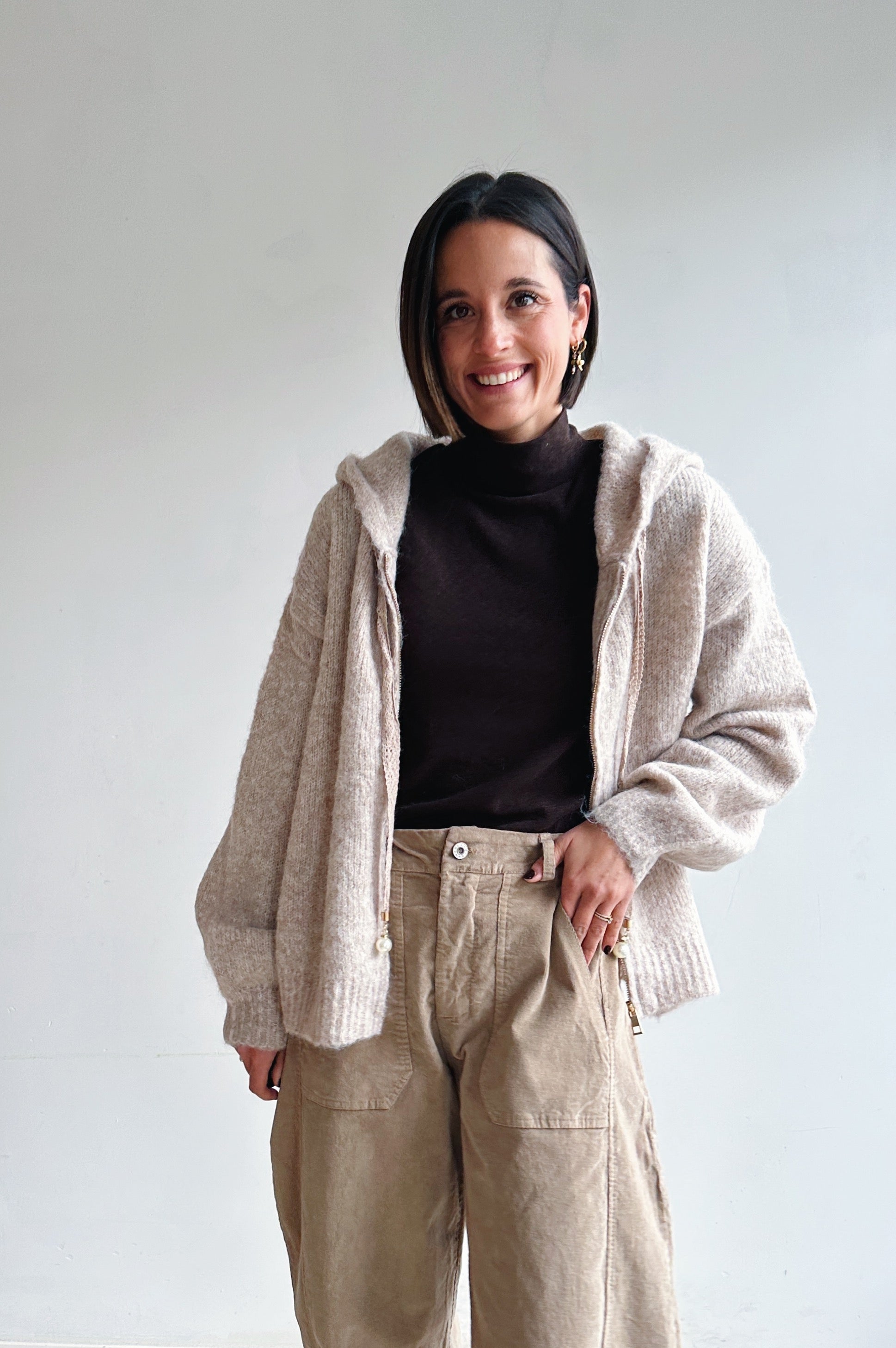 Helena rolkraag bruin