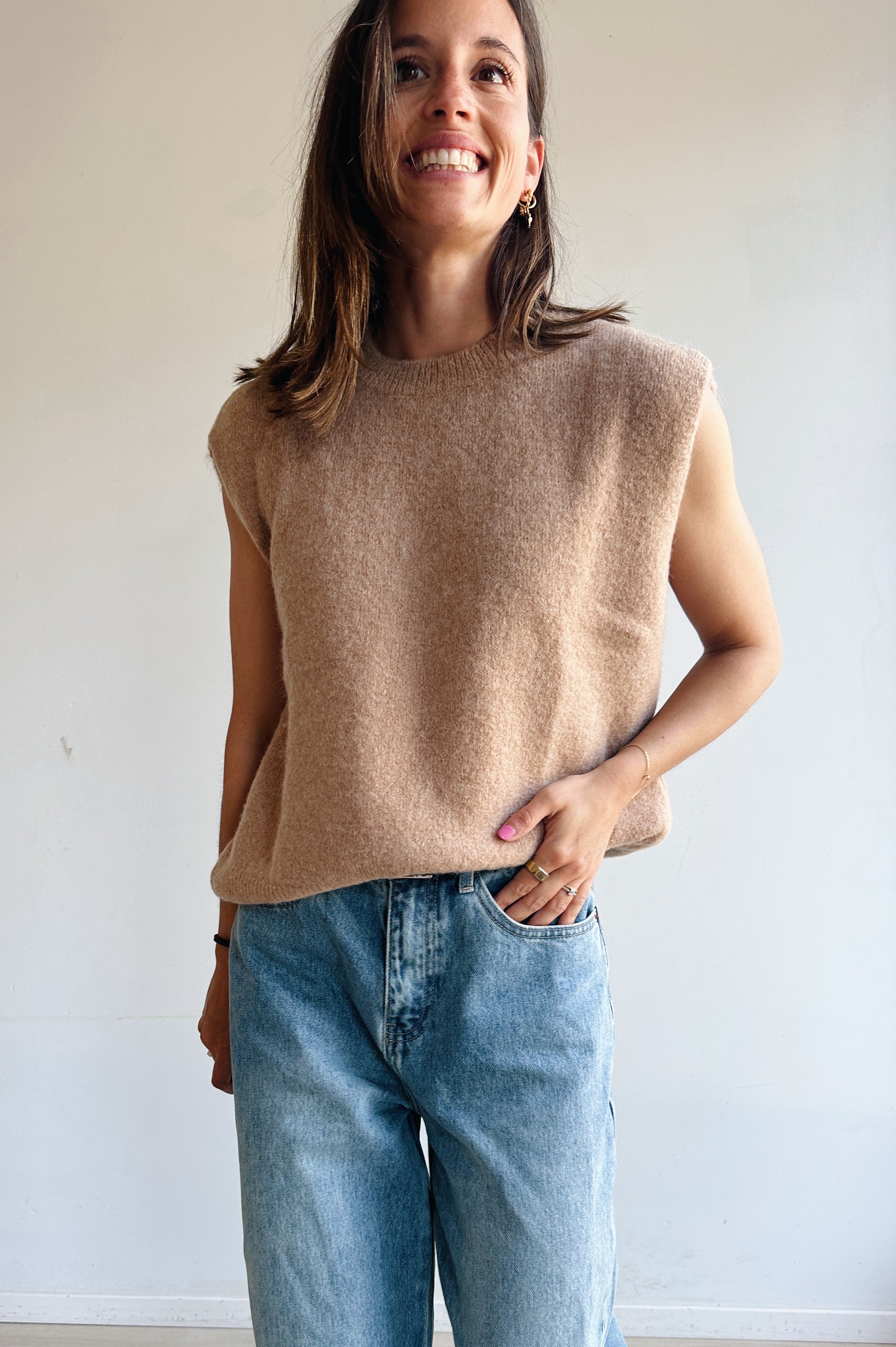 Ella debardeur beige