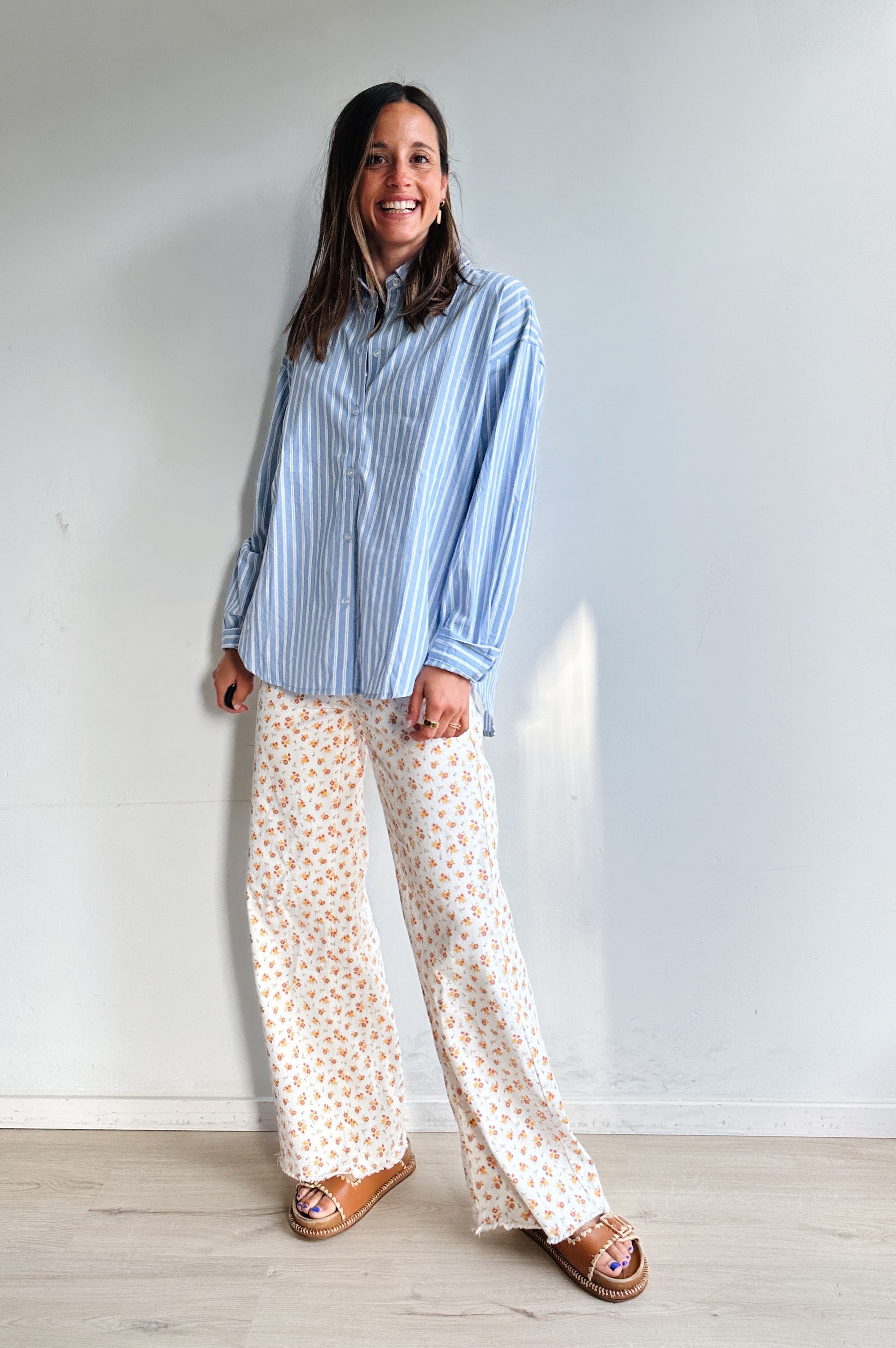Almira blouse blauw