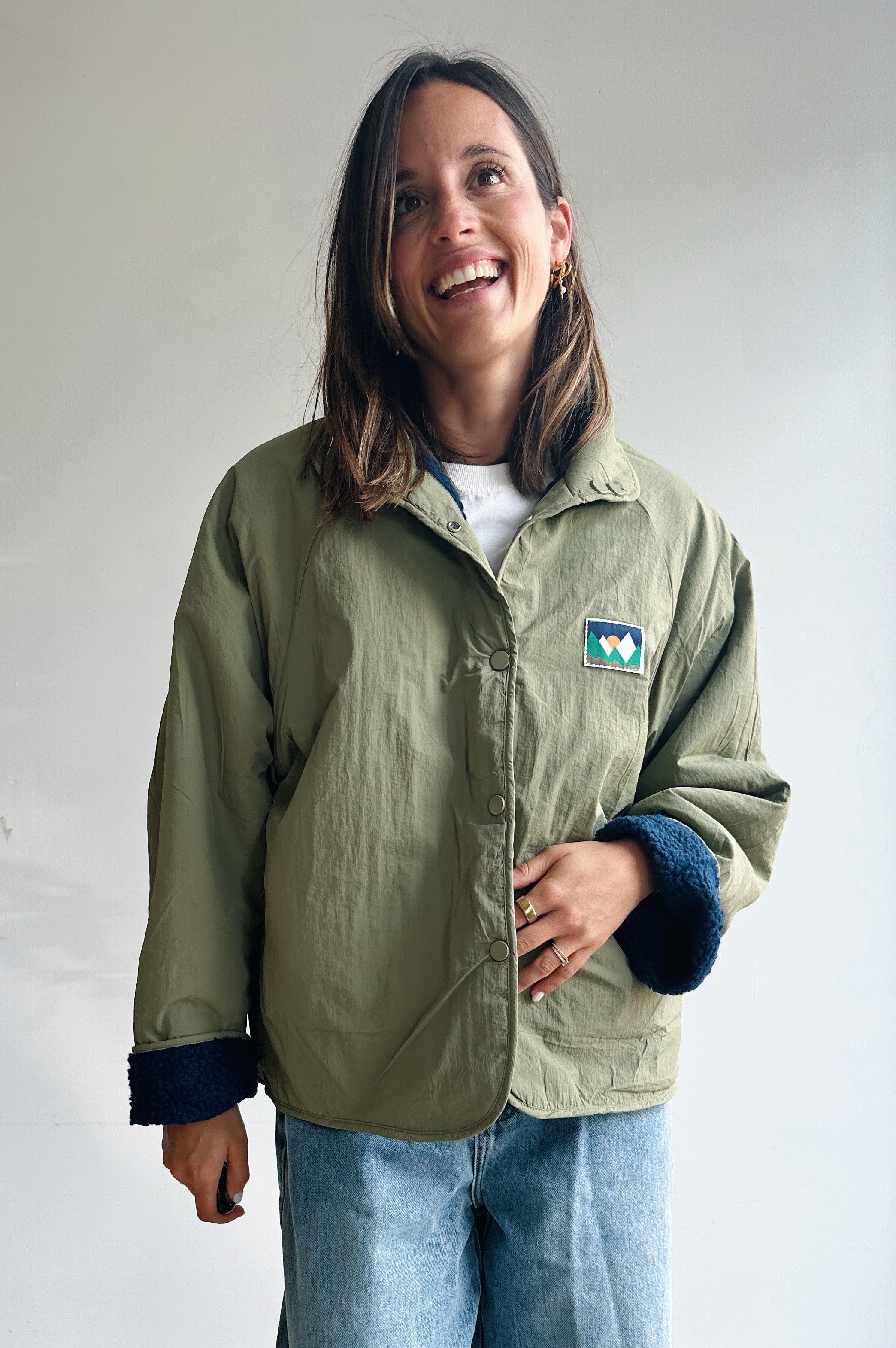 Lotta reversible jas khaki