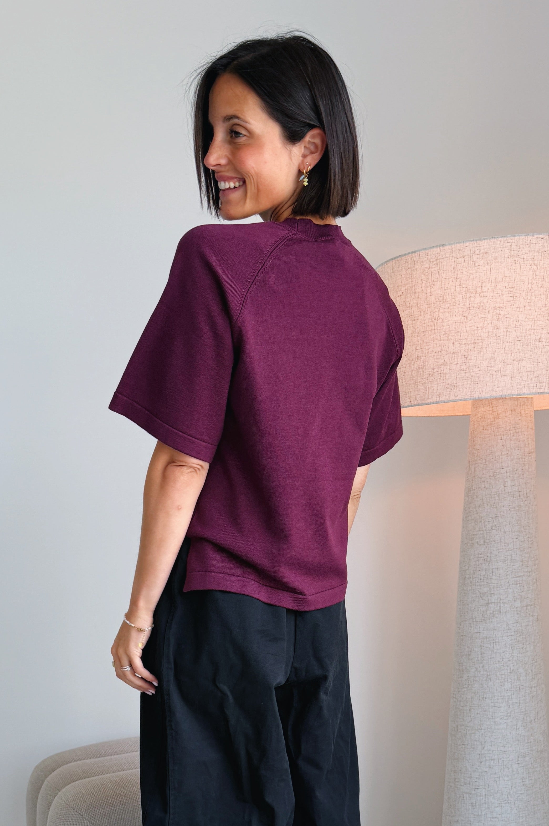 Morla t-shirt bordeaux