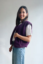 Willa gilet aubergine