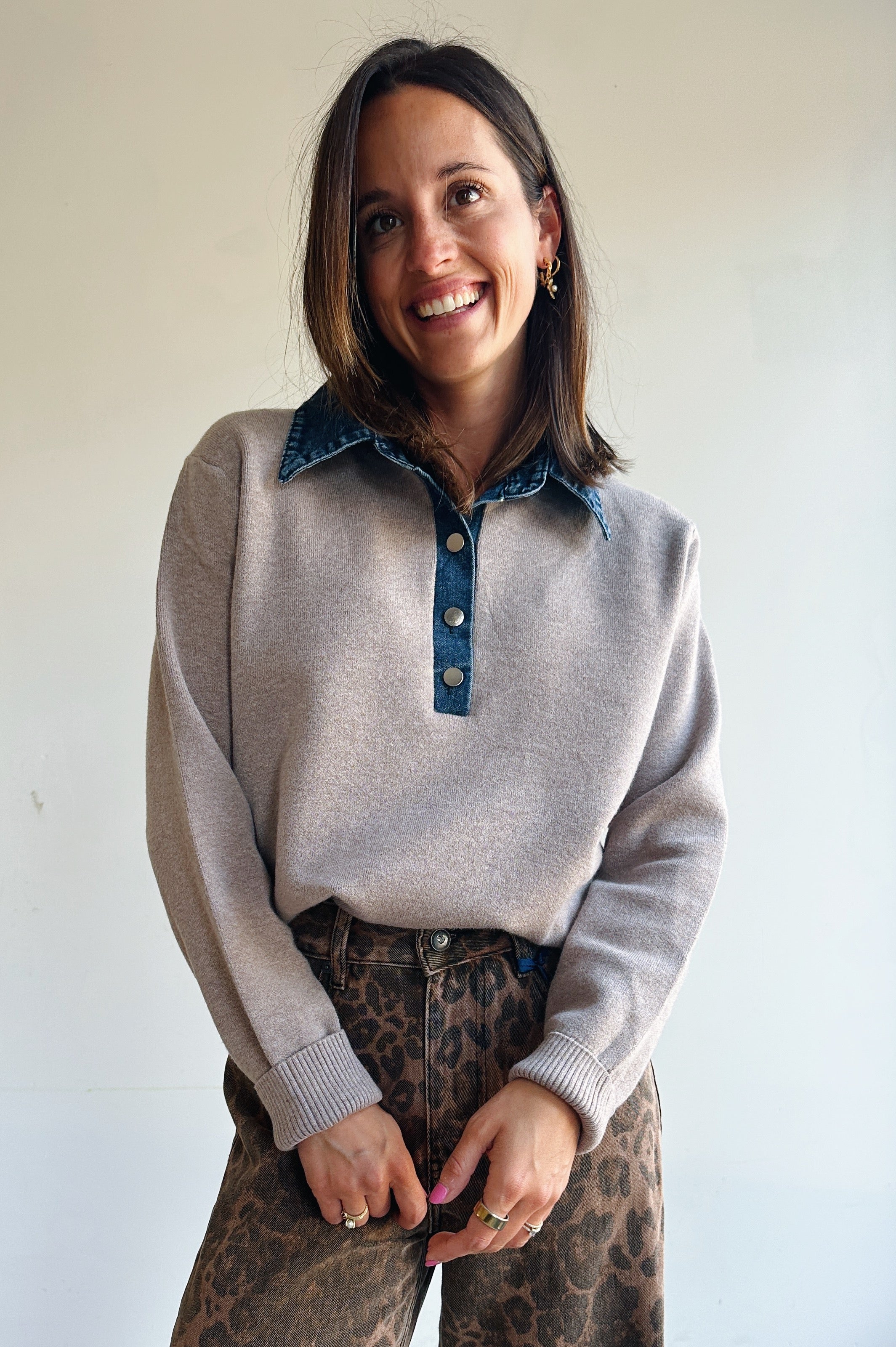 Shira pull beige