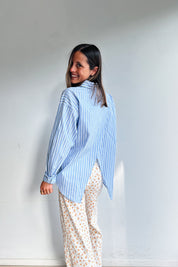 Almira blouse blauw