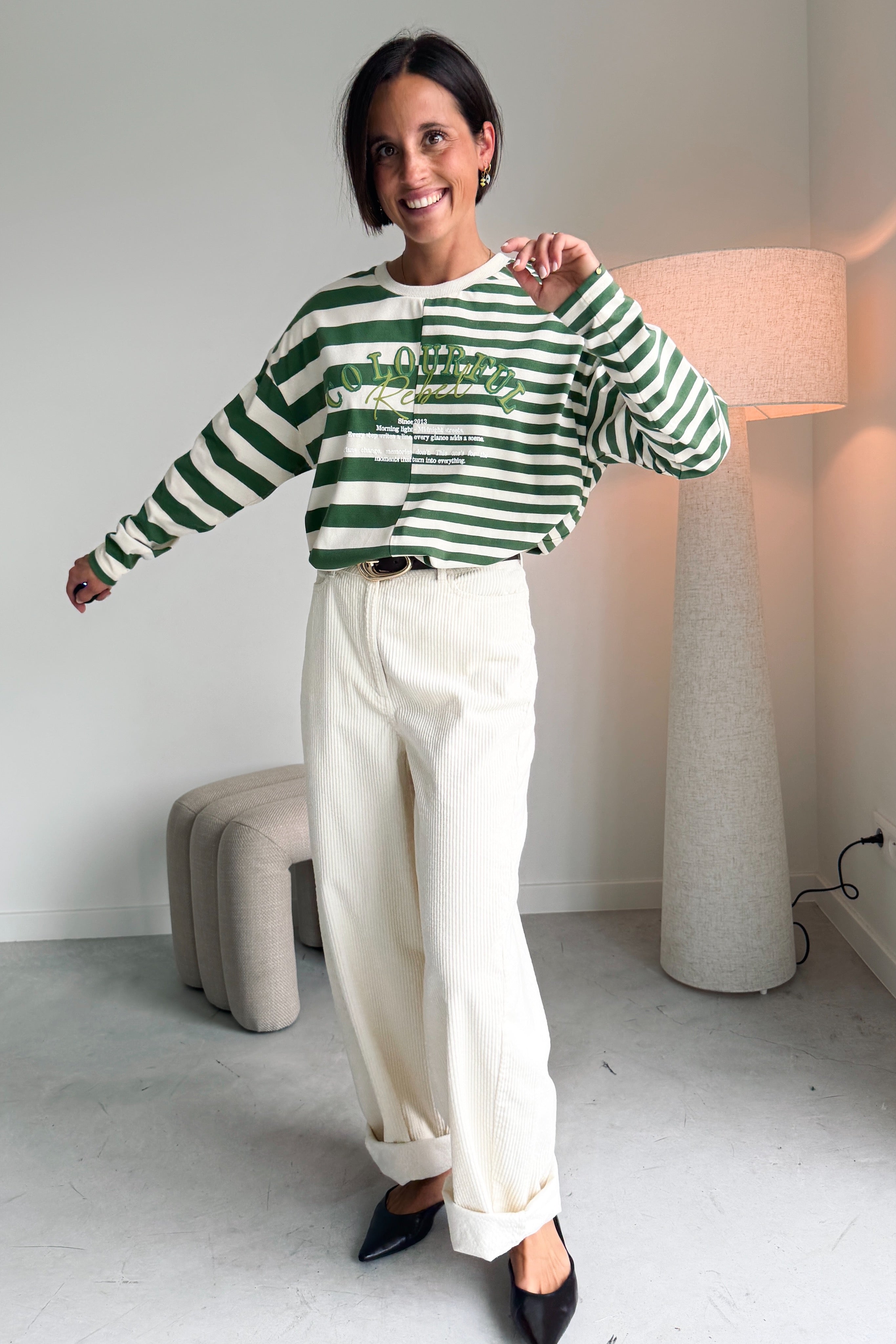 Tonal longsleeve groen
