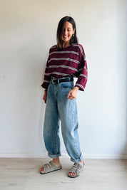 Chapie balloon jeans donker