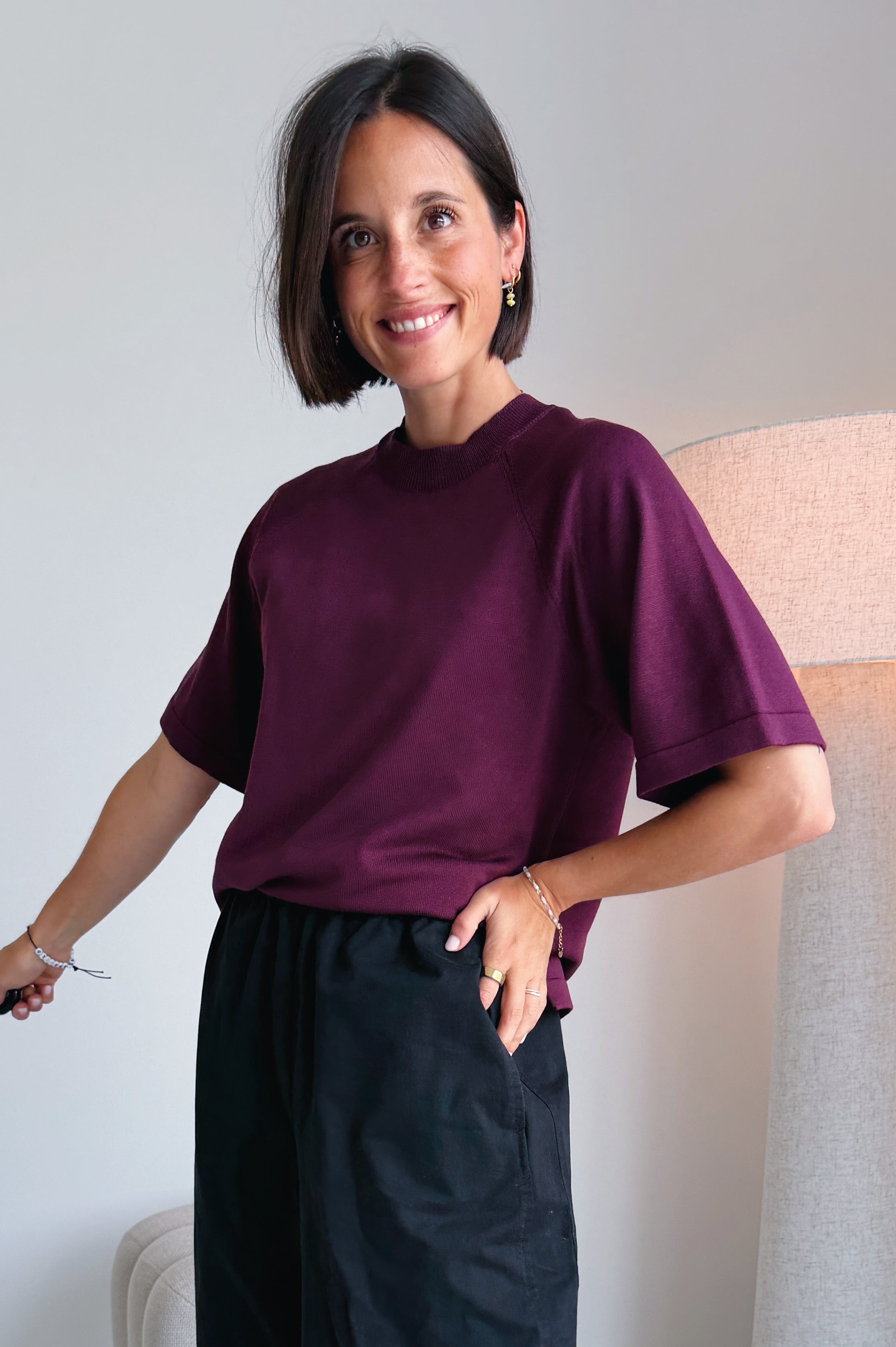 Morla t-shirt bordeaux