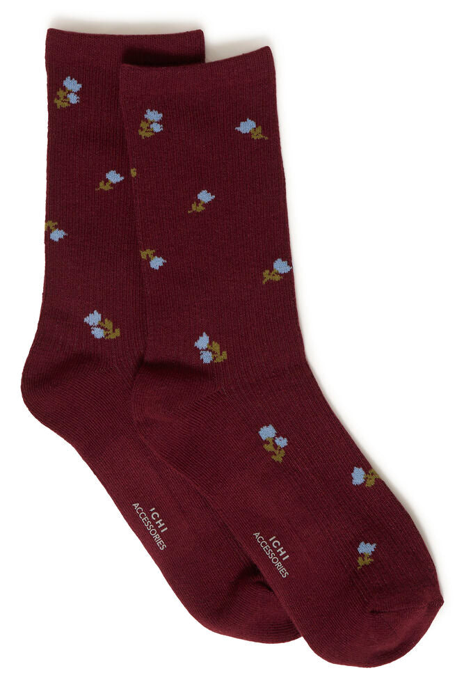 Afola sokken bordeaux