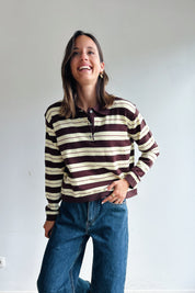 Axelle polo bruin
