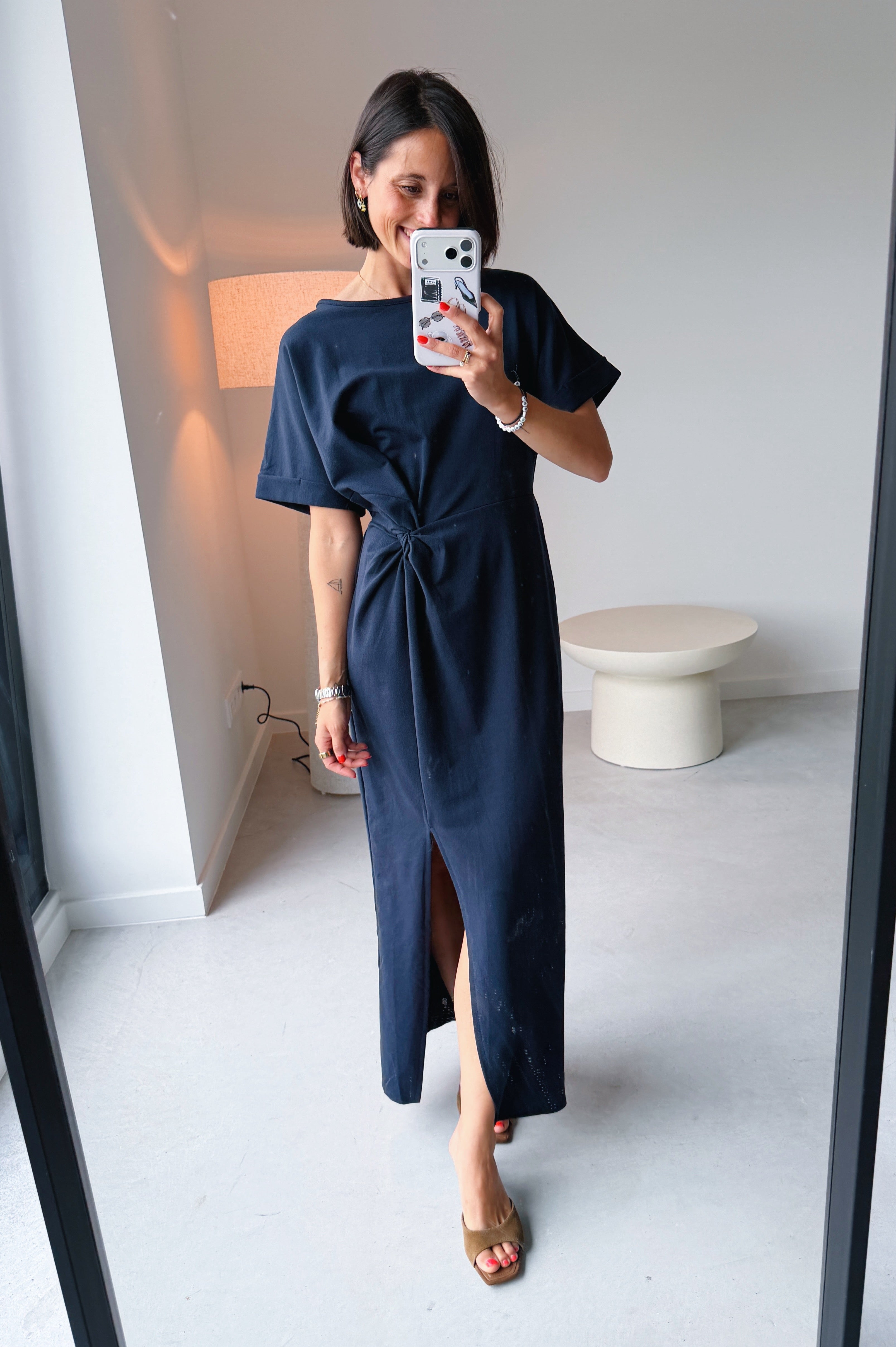 Bea jurk navy