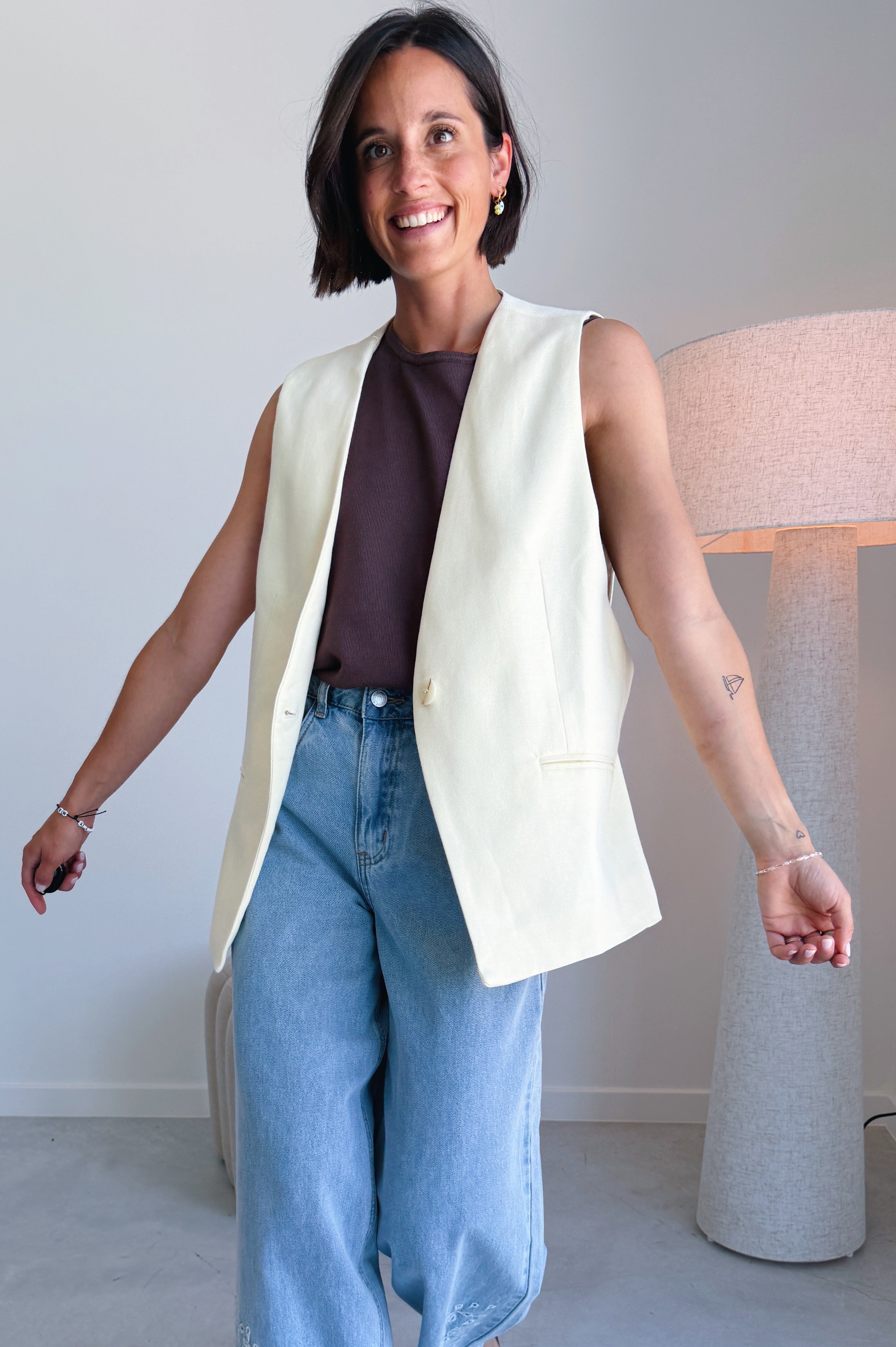 Willow mouwloze blazer