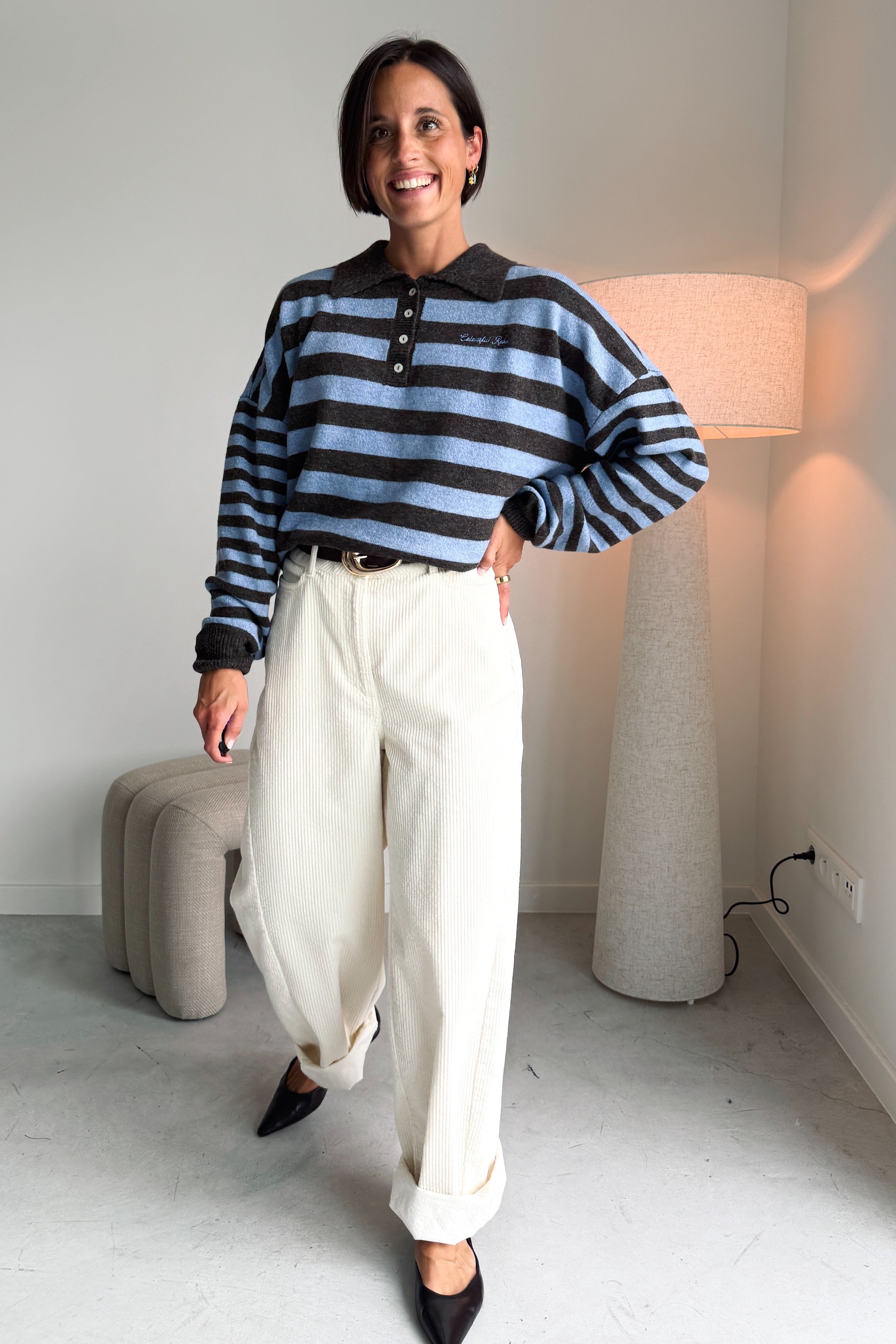 Troopy broek corduroy ecru