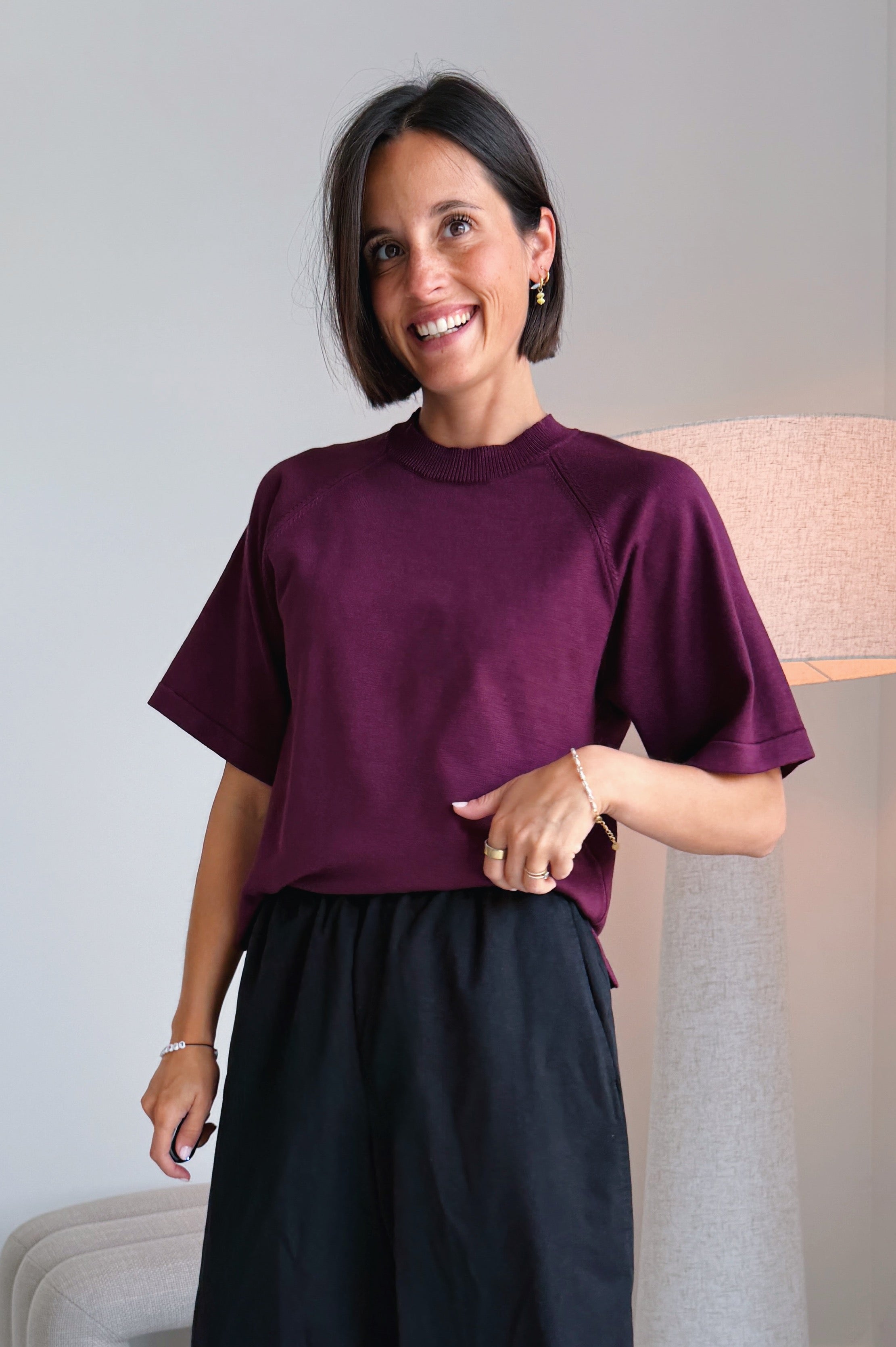 Morla t-shirt bordeaux