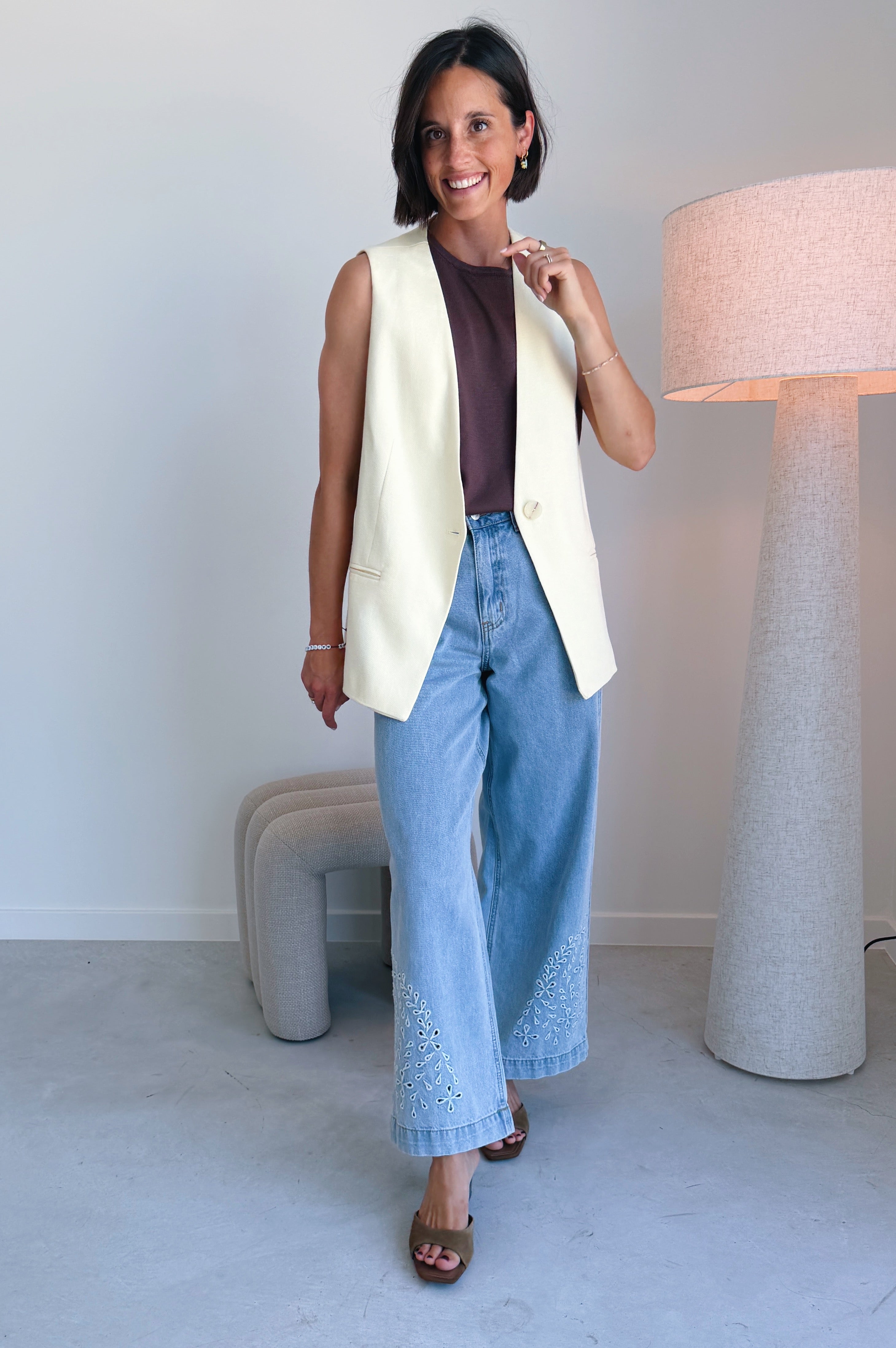 Willow mouwloze blazer