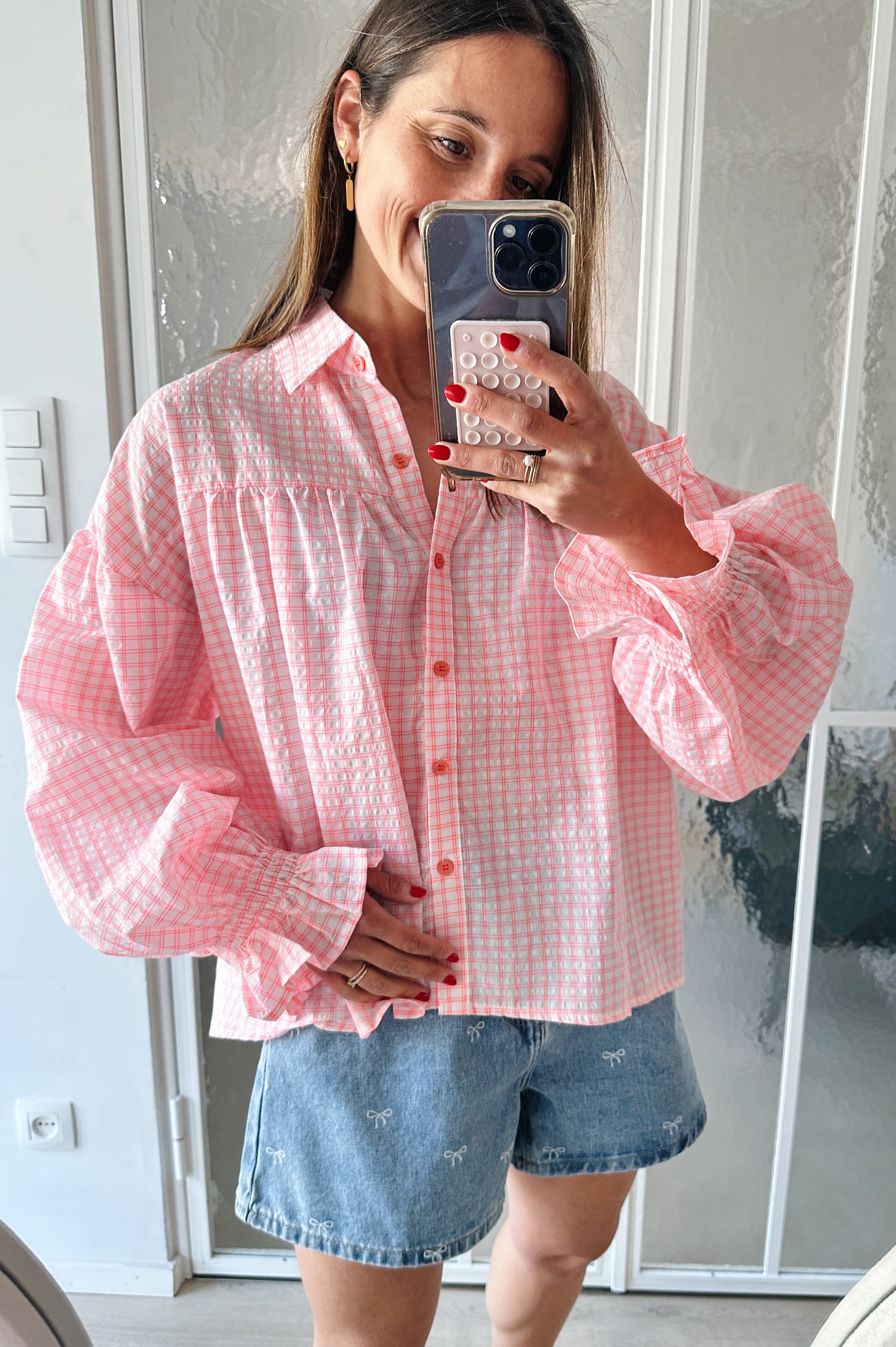 Noria blouse roze