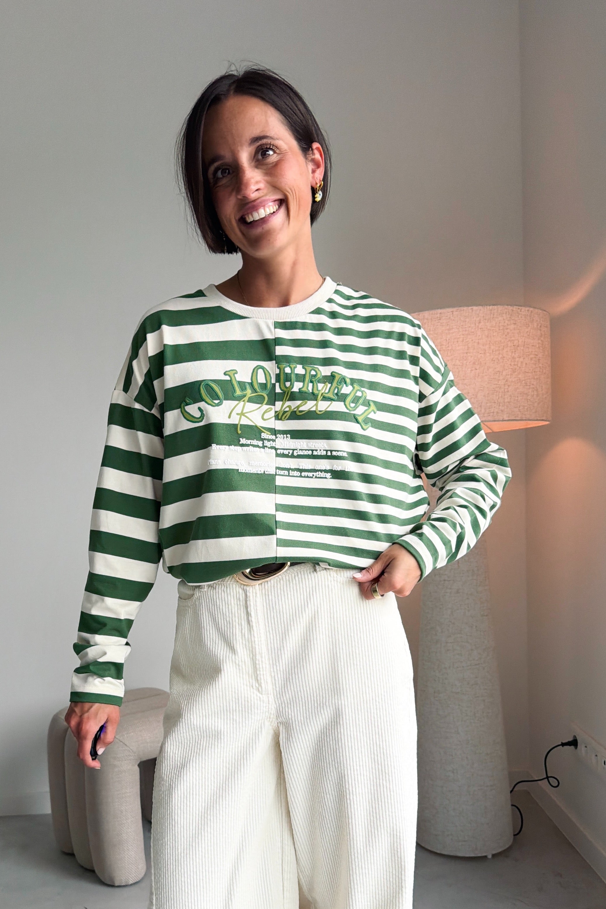 Tonal longsleeve groen