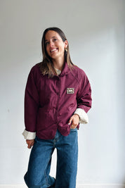 Lotta reversible jas bordeaux