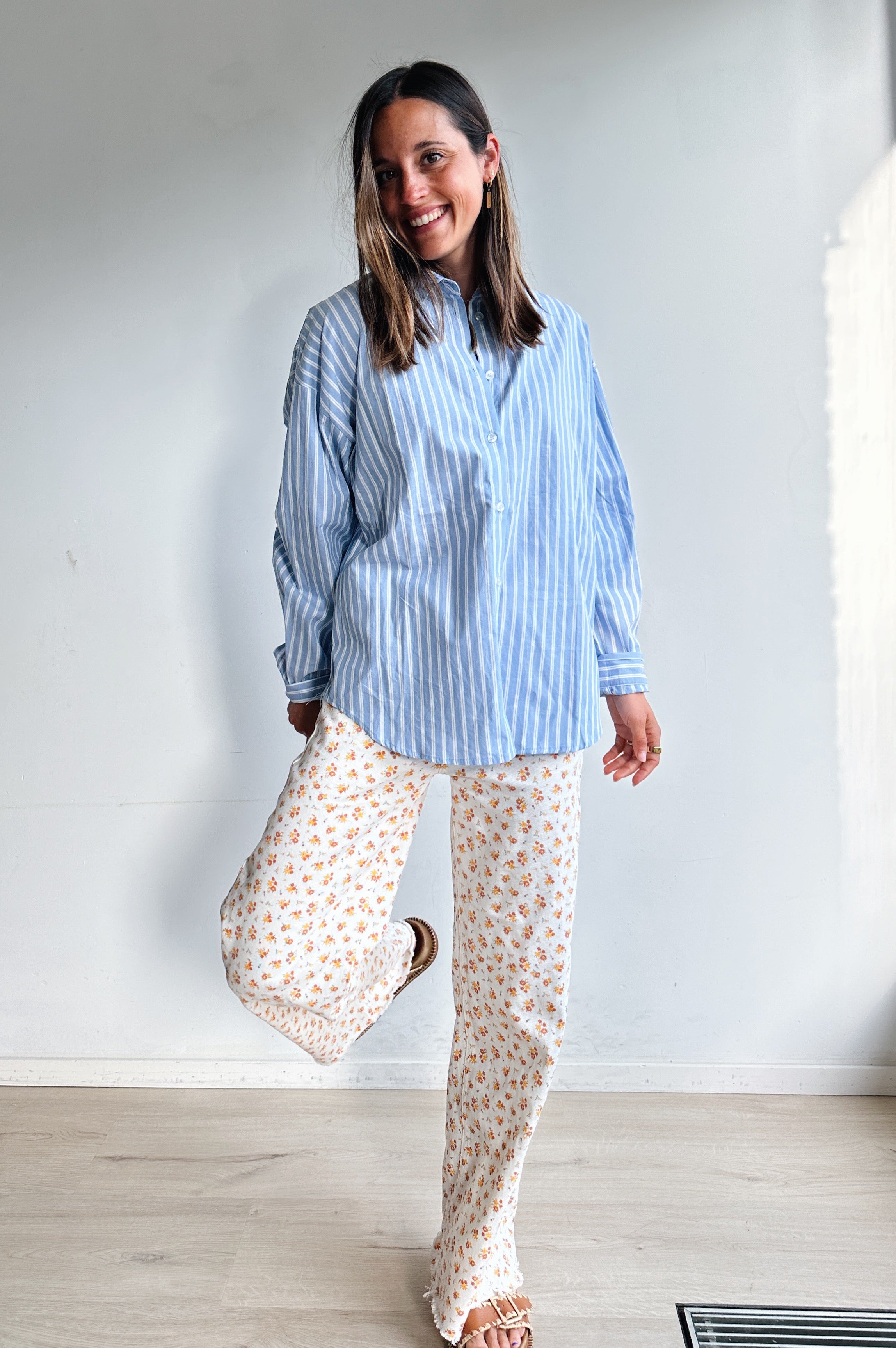 Almira blouse blauw