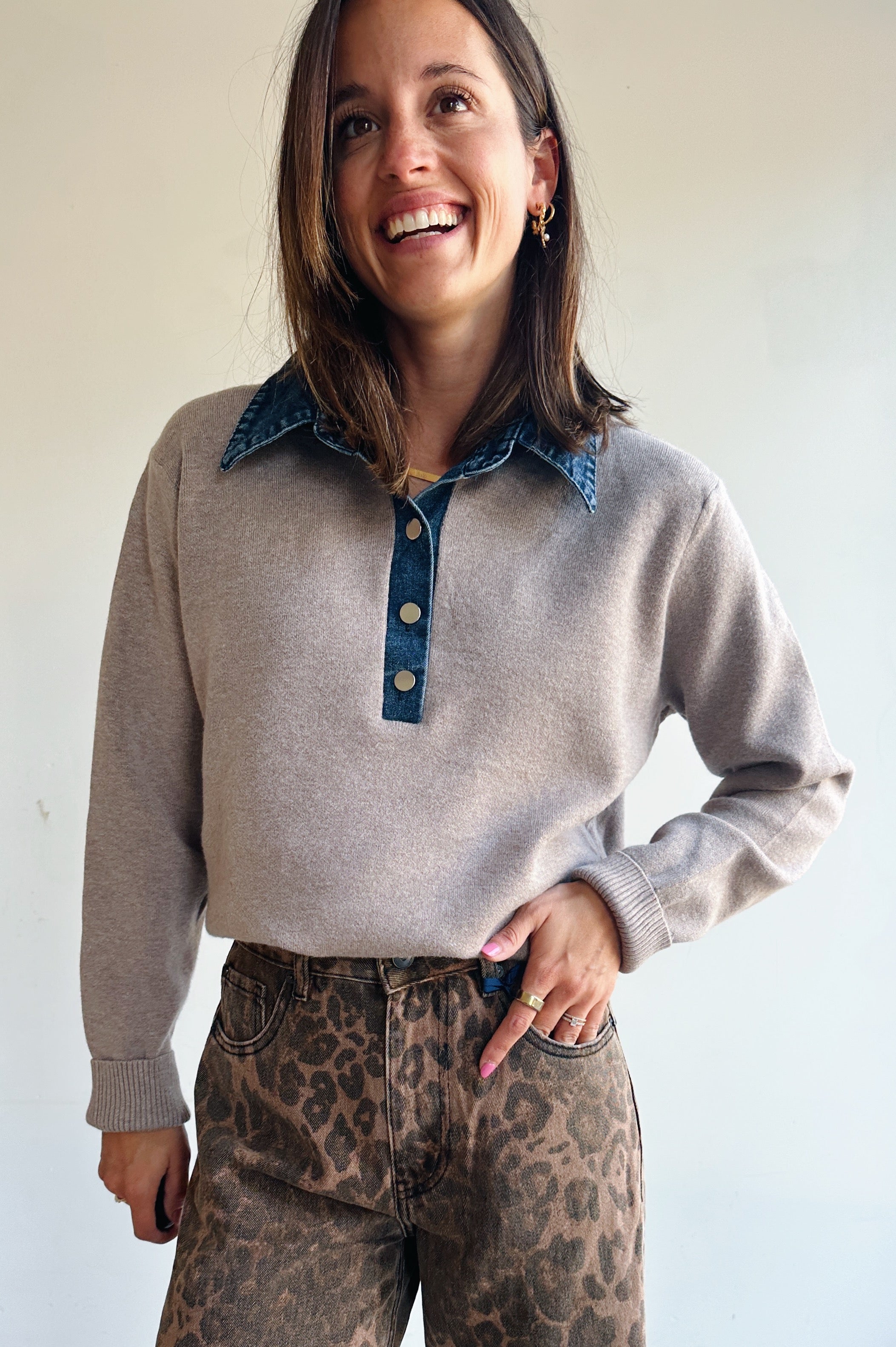 Shira pull beige