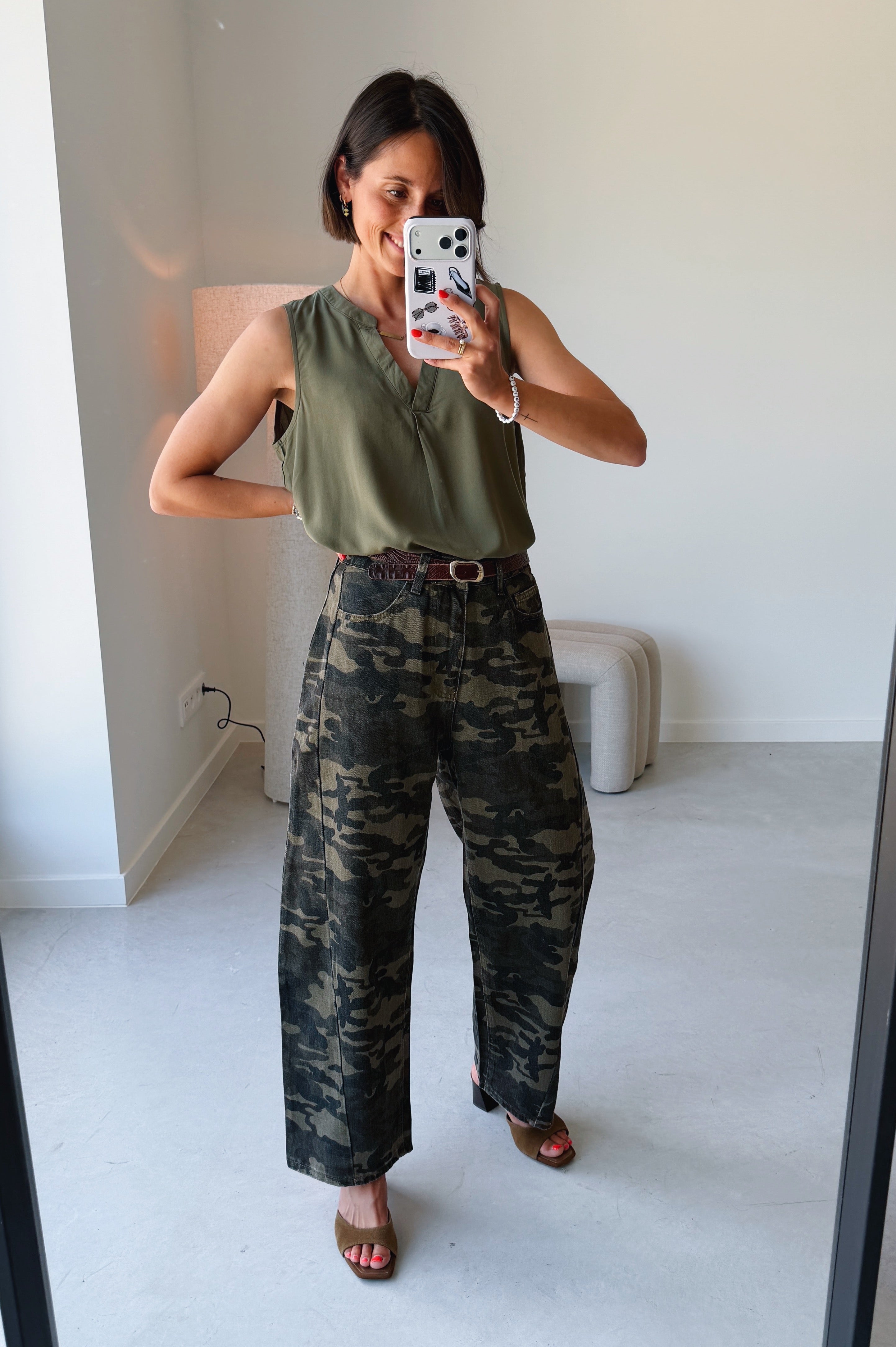 Joella top khaki