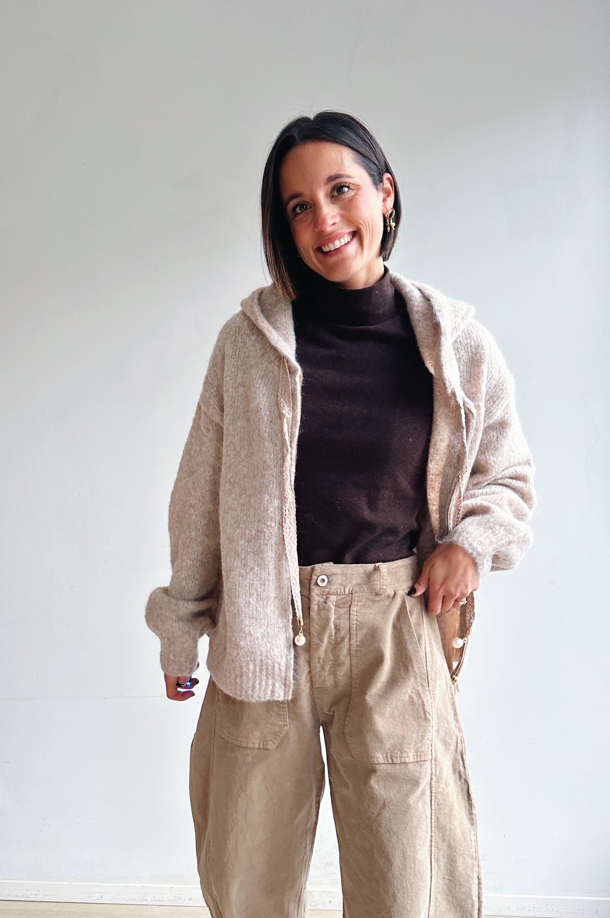 Helena rolkraag bruin