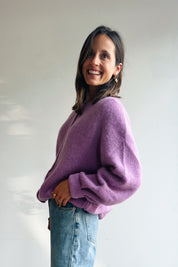 Emilia gilet lilla