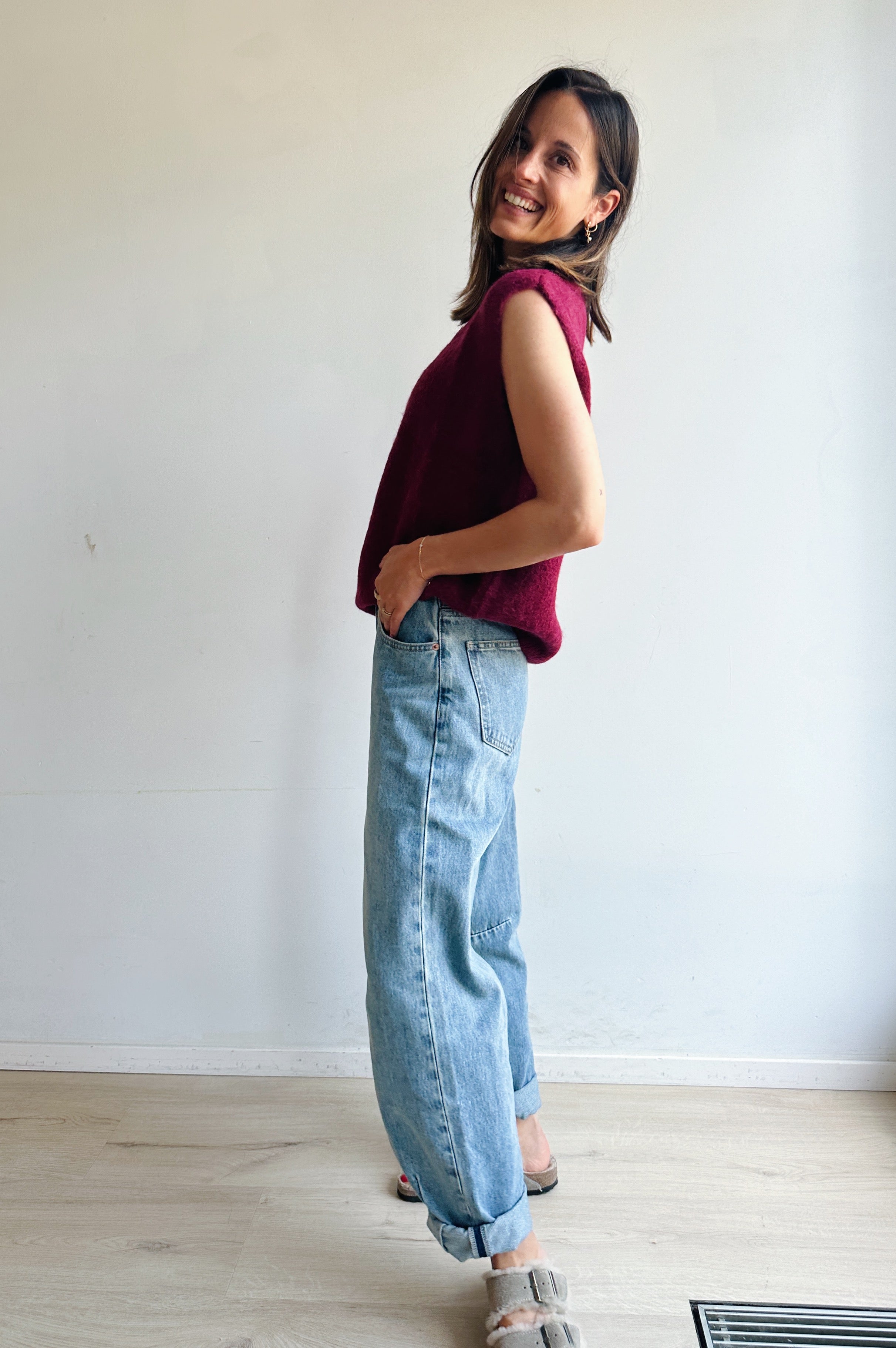 Chapie balloon jeans donker