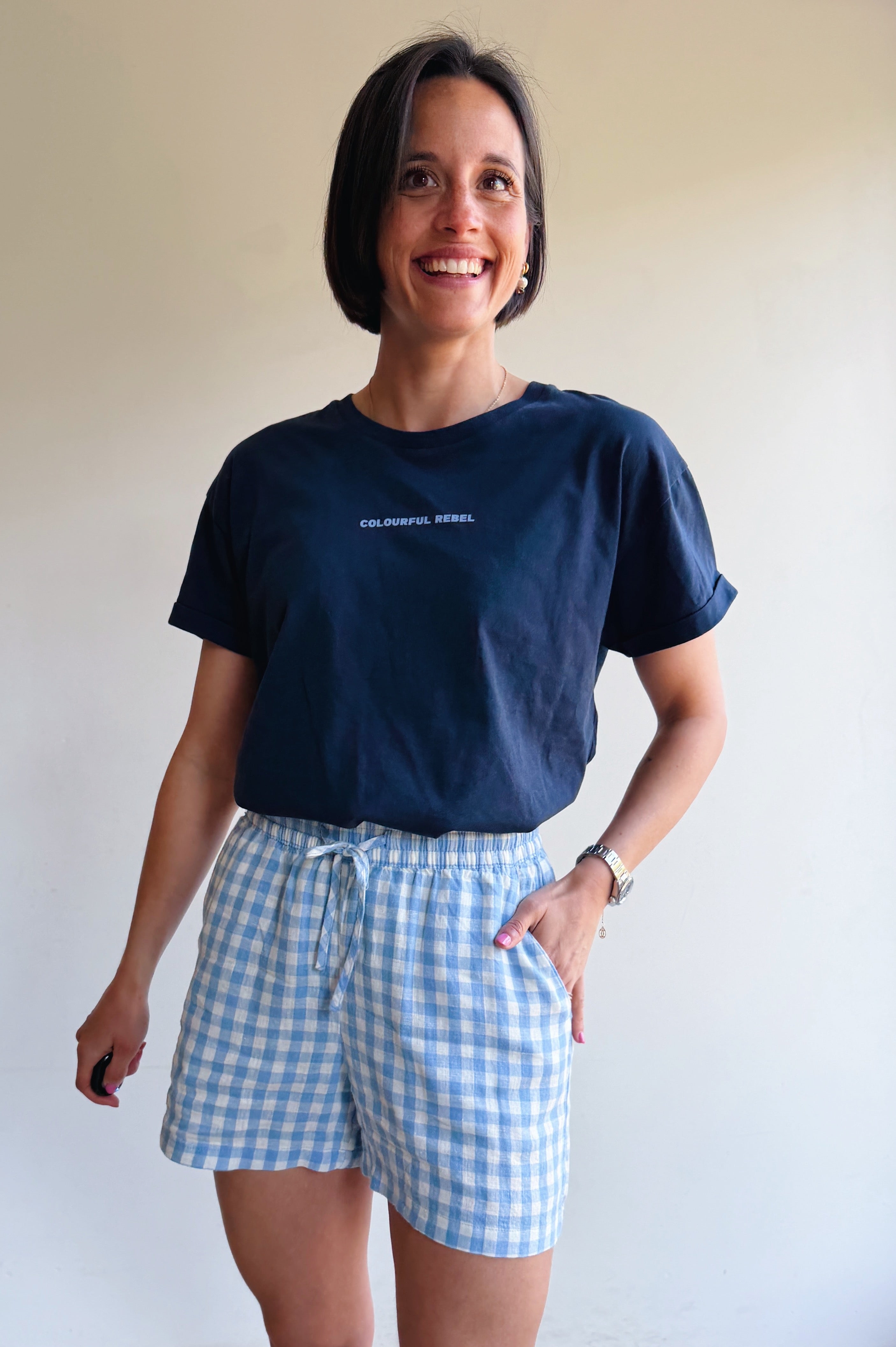 Falakka short blauw