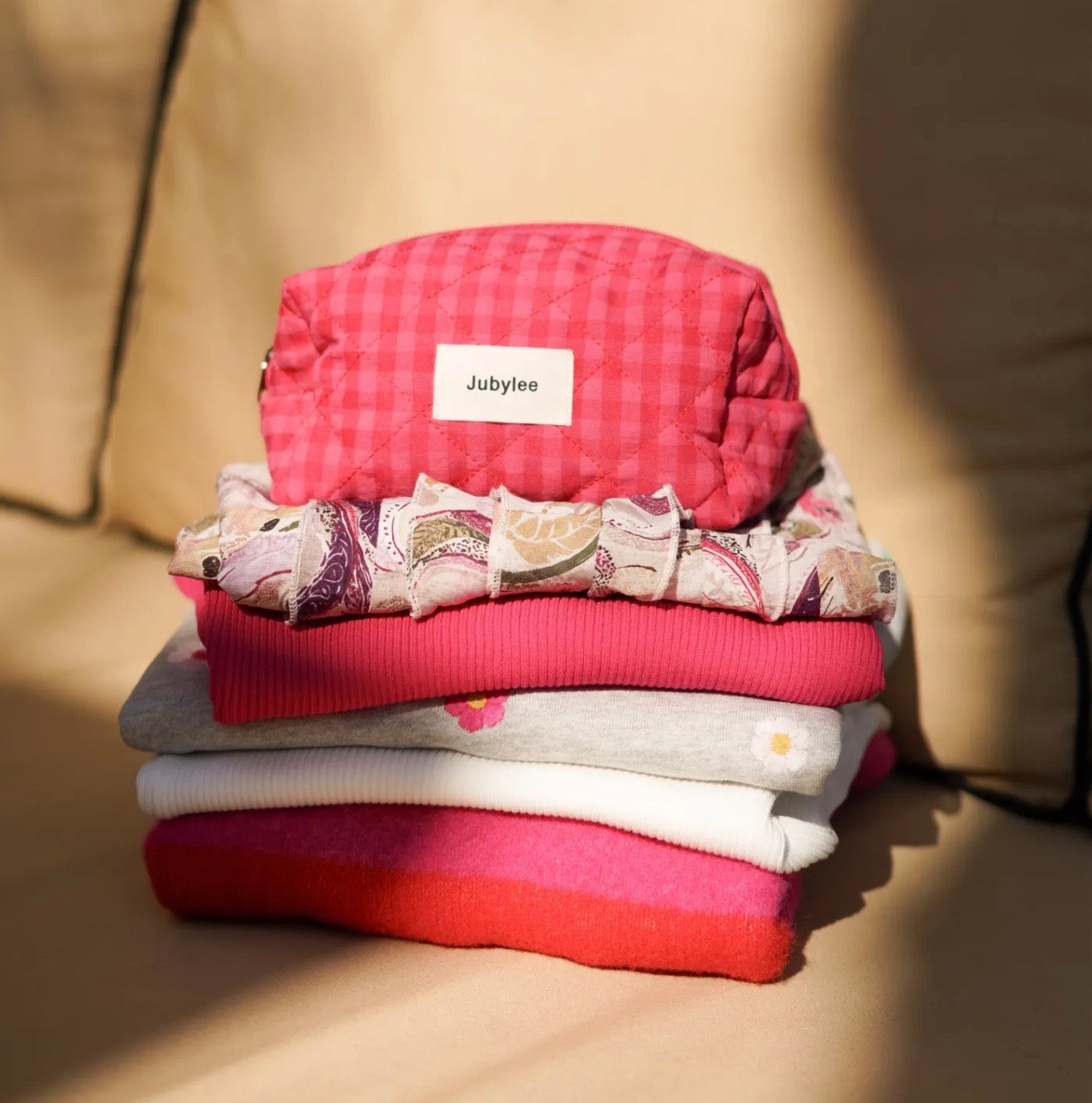 Blowy make-up tasje roze