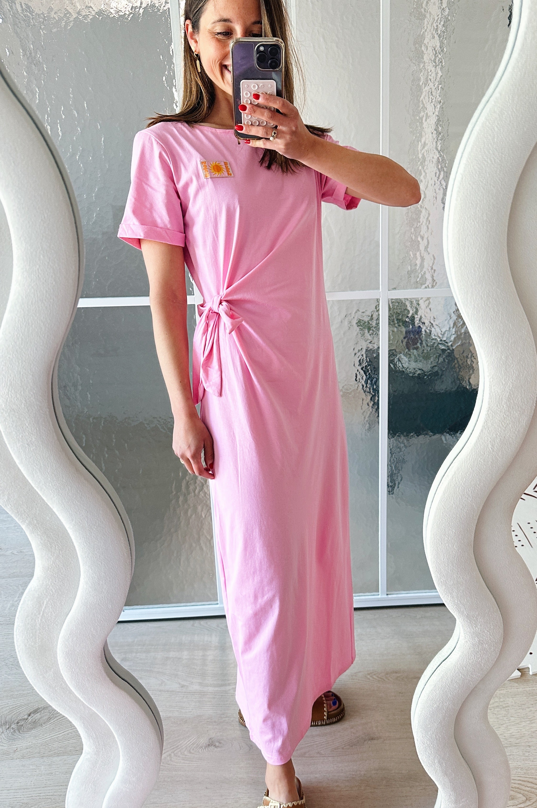 Nora jurk roze