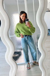 Chapie balloon jeans donker