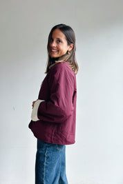 Lotta reversible jas bordeaux