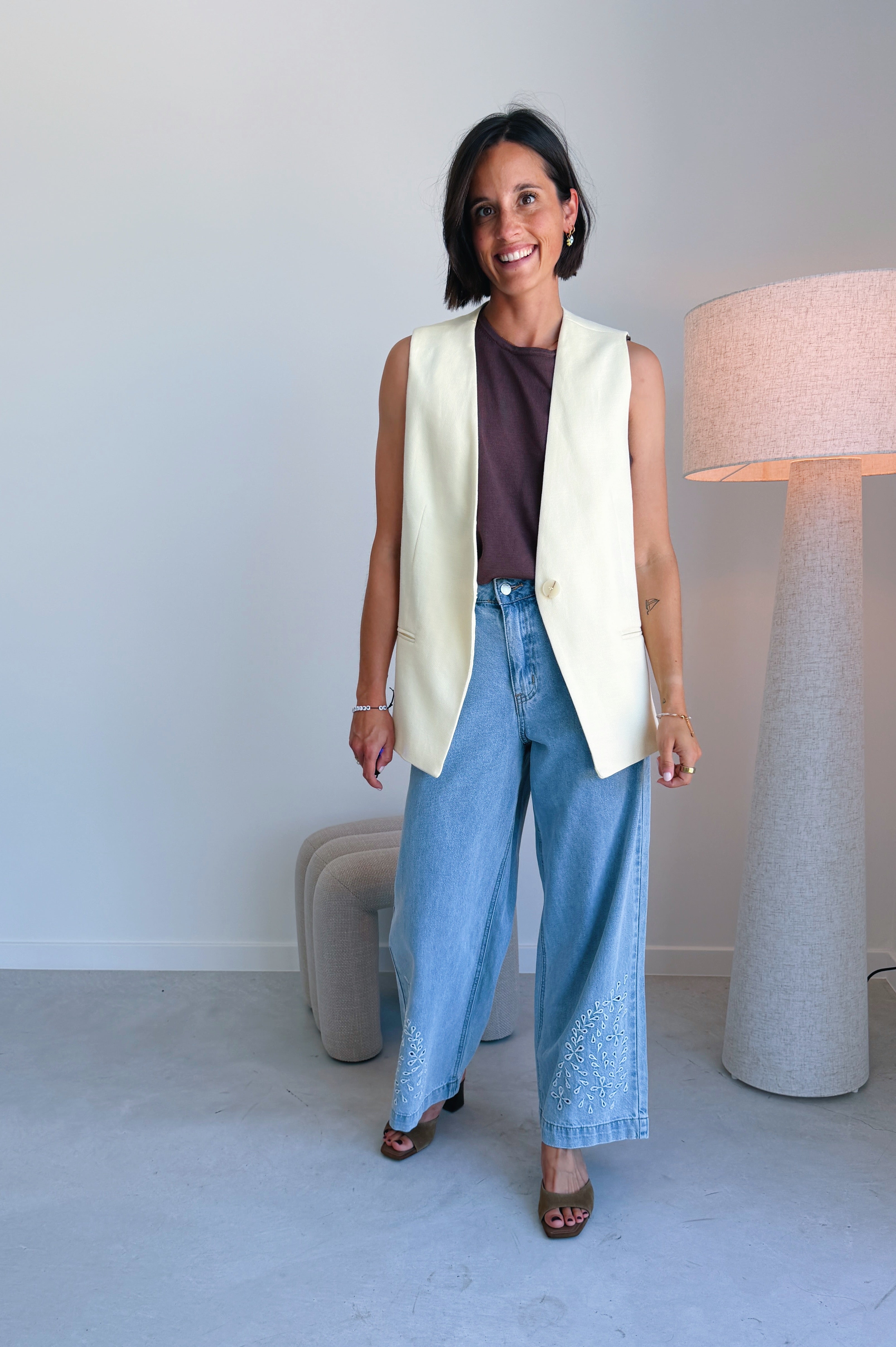 Willow mouwloze blazer
