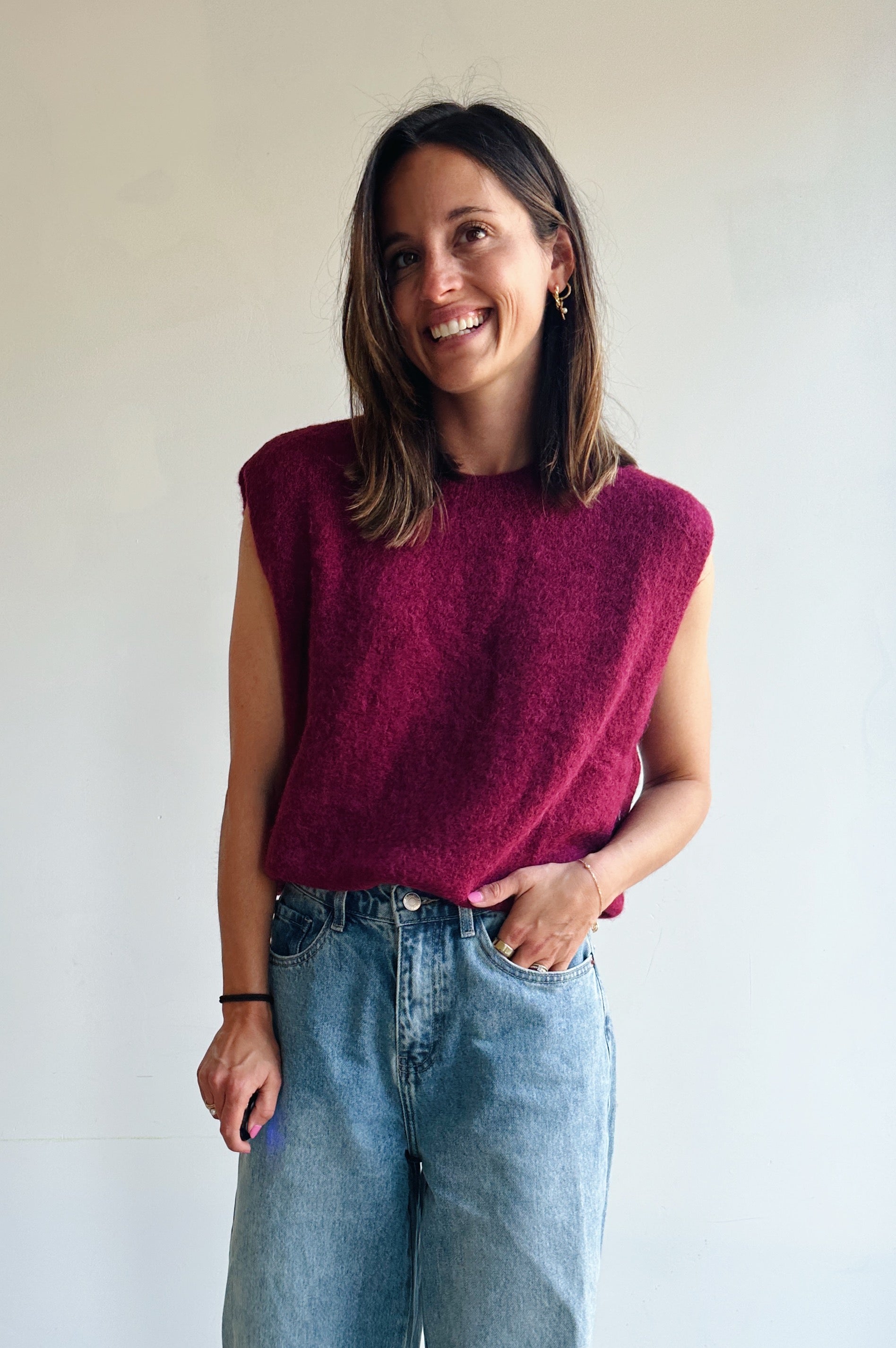 Ella debardeur bordeaux