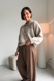 Linsey polo pull beige