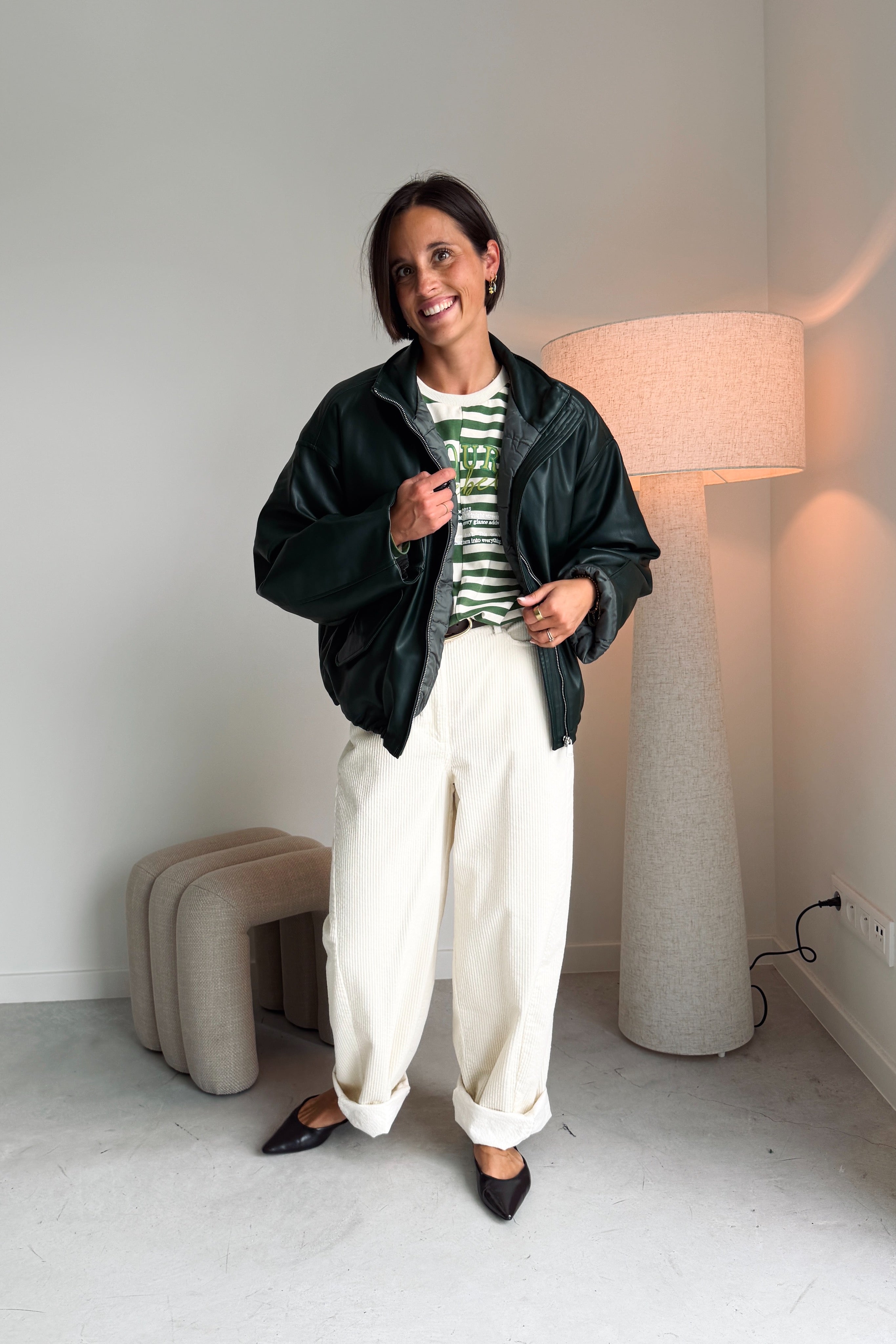 Troopy broek corduroy ecru