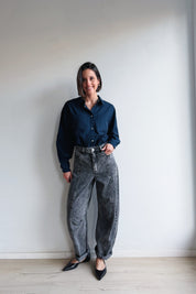 KAross barrel jeans grijs