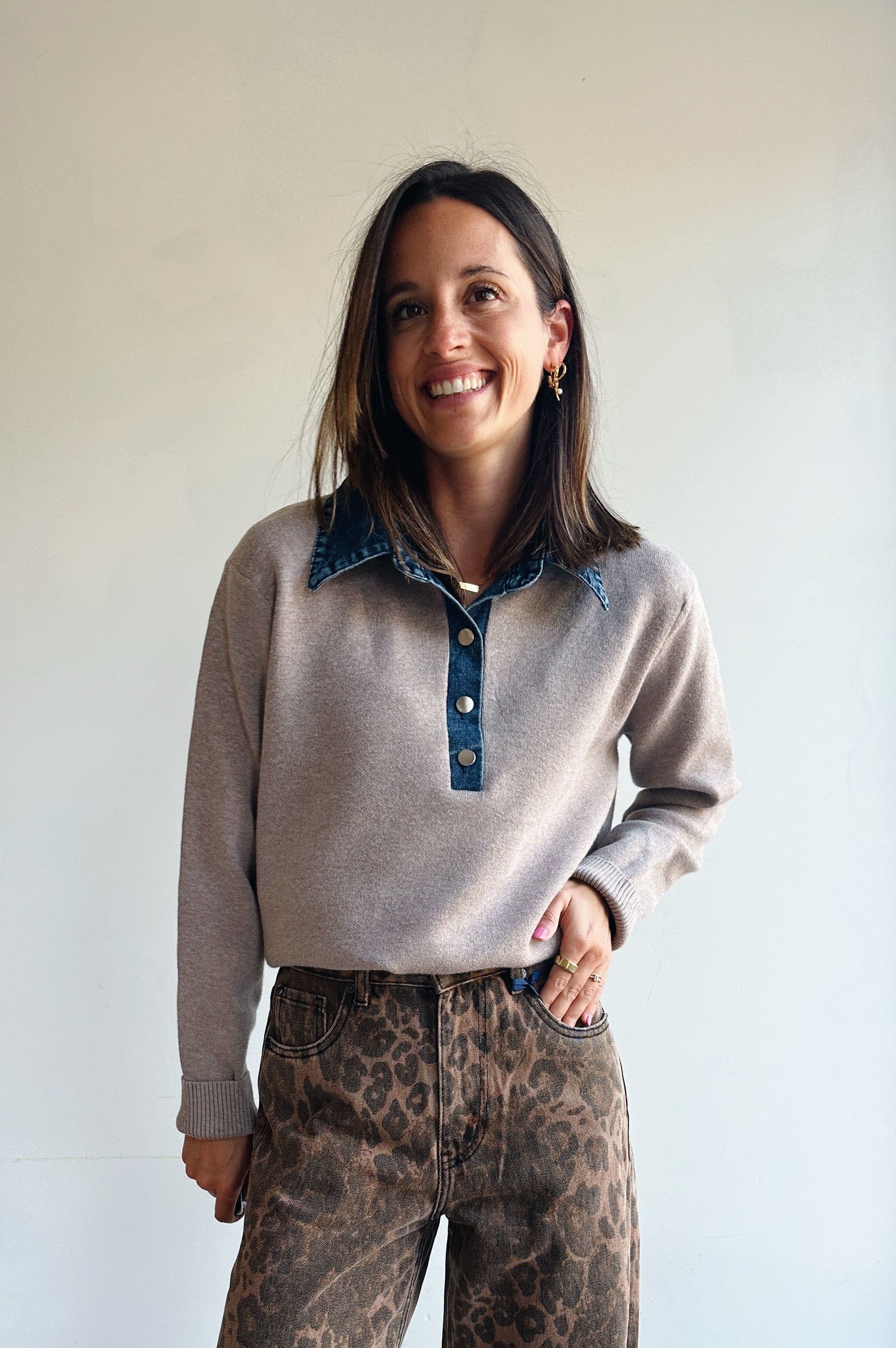 Shira pull beige