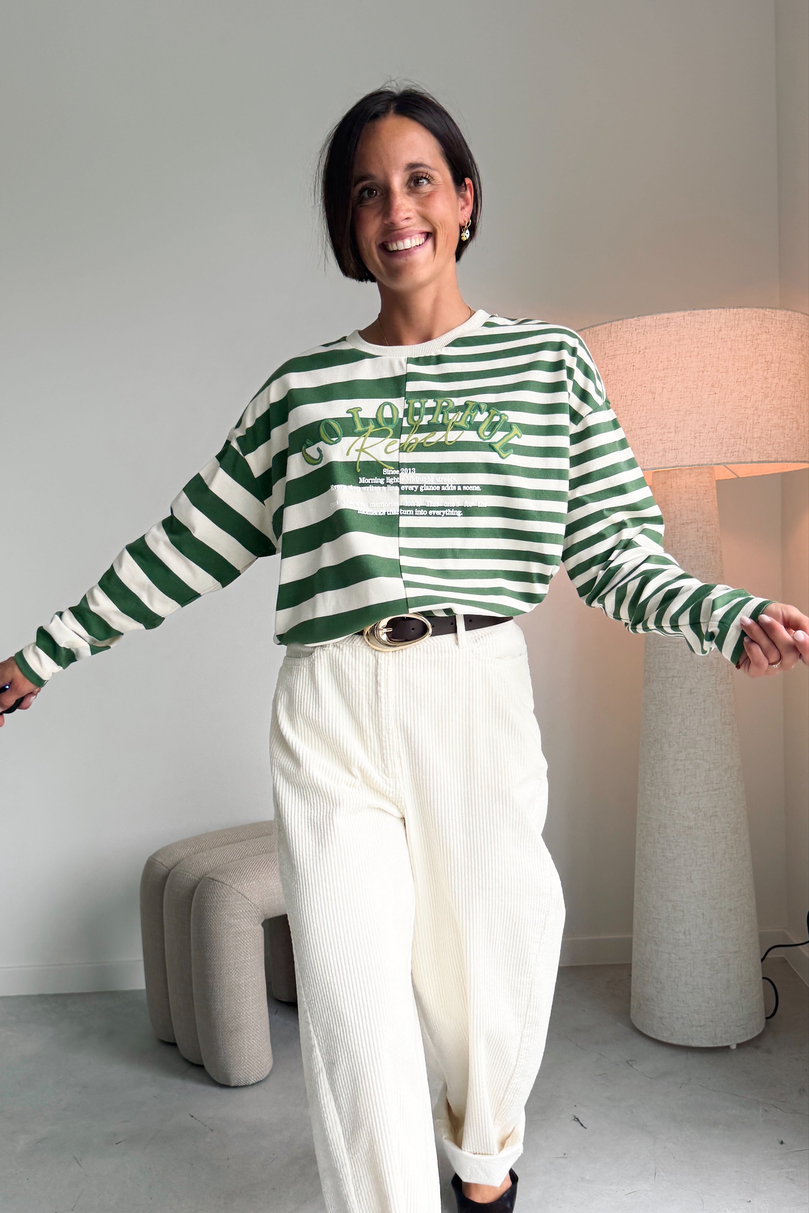 Tonal longsleeve groen